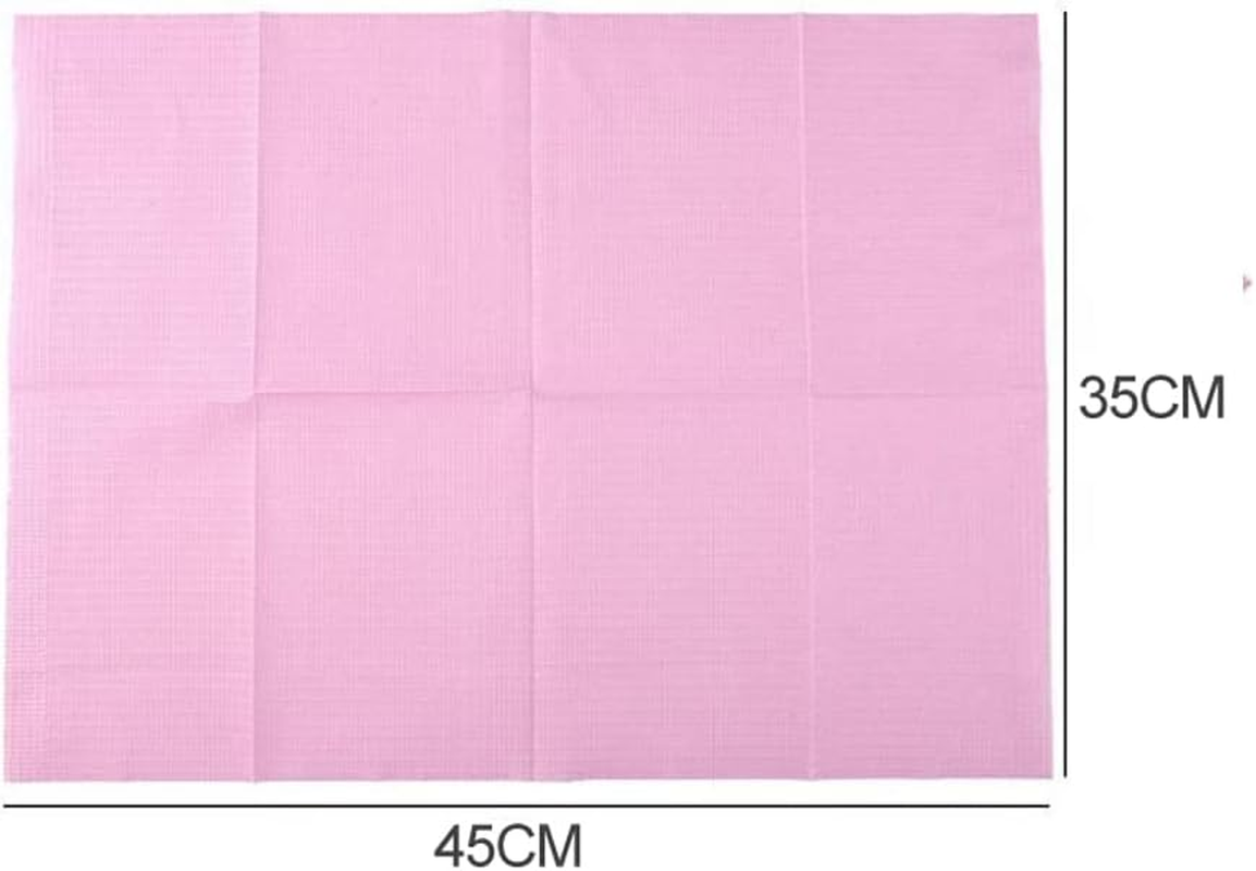 125Pcs Pink Pads Disposable Waterproof Medical Paper Dentist Oral Bib Dental Clean Pad image number 6