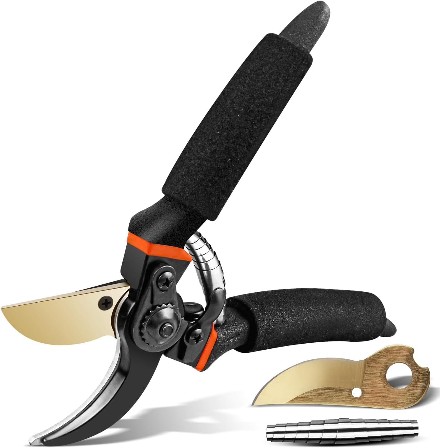 8.3&rdquo; Secateurs, Bypass Pruning Shears with Replacement Blades and Springs, Quality Gardening Shears, High-Performance Garden Secateurs,Gardening Hand Pruner,Gardening Tools for Pruning