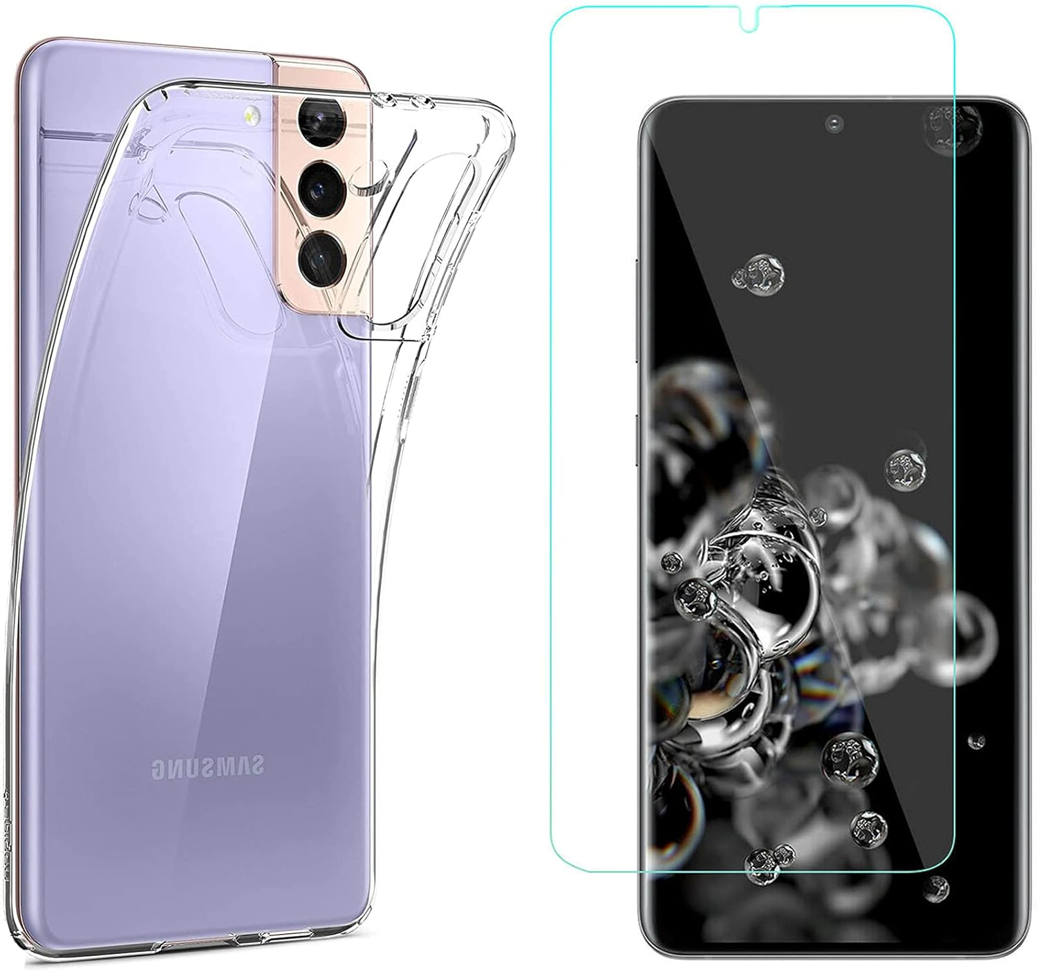 For Samsung Galaxy S22+ plus Phone Clear Case Cover Back & Soft Screen Protector image number 5