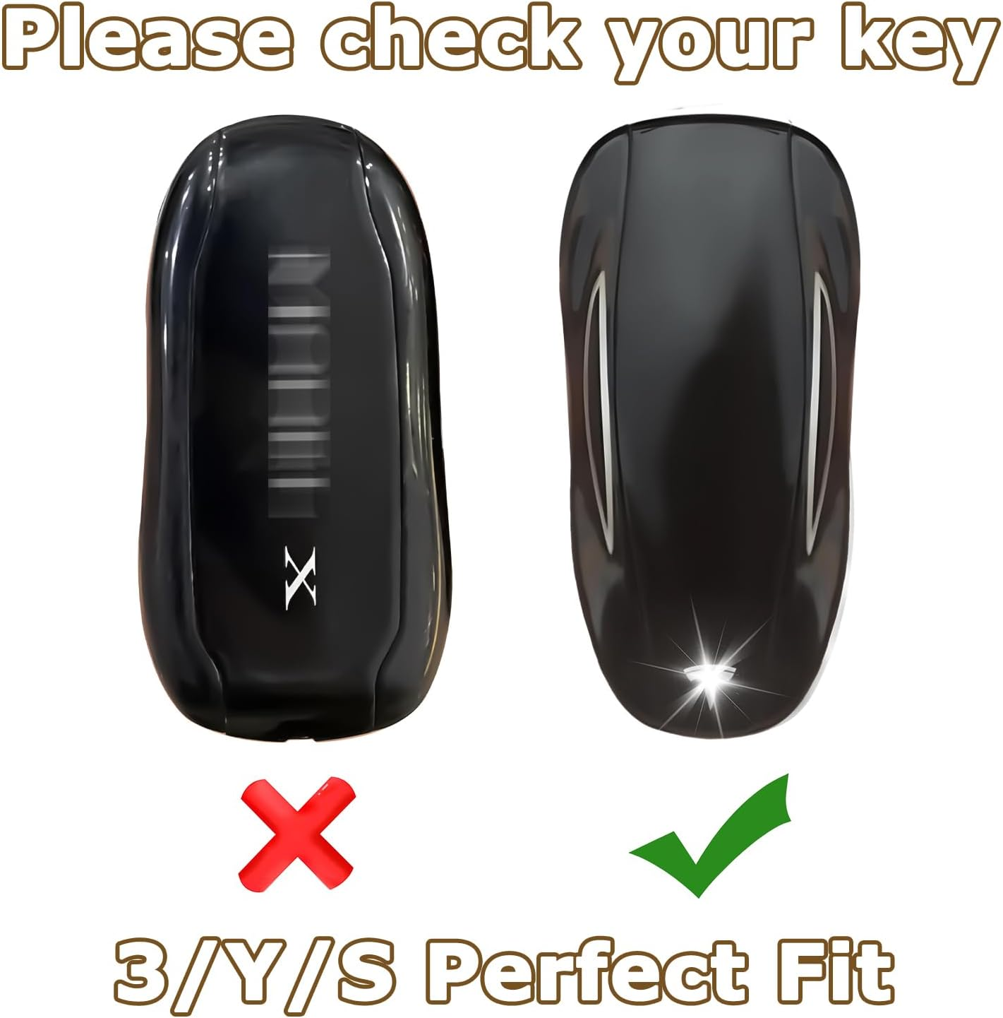 WNILIAN for Tesla Key Fob Cover TPU Key Case with Keychain Protection Accessories Compatible with Tesla Model 3/Y/S Smart Key image number 4