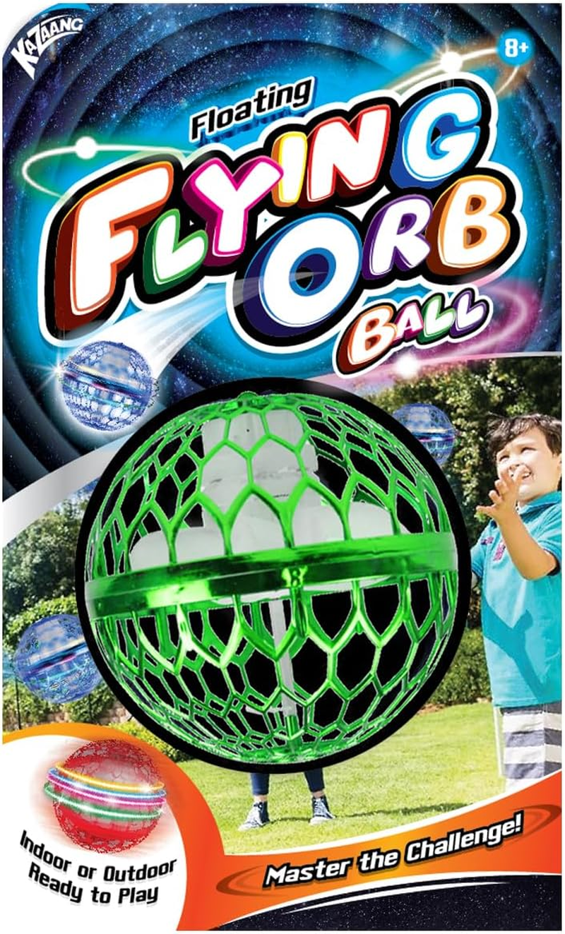 Kazaang Floating Flying Orb Ball Red - Toys Soaring Hover Boomerang Spinner Hand Controlled Cosmic Globe Spinning Kids Adults Outdoor Fly Toy Birthday Gift Cool Stuff for Boys Girls 8 9 10+ Year Old