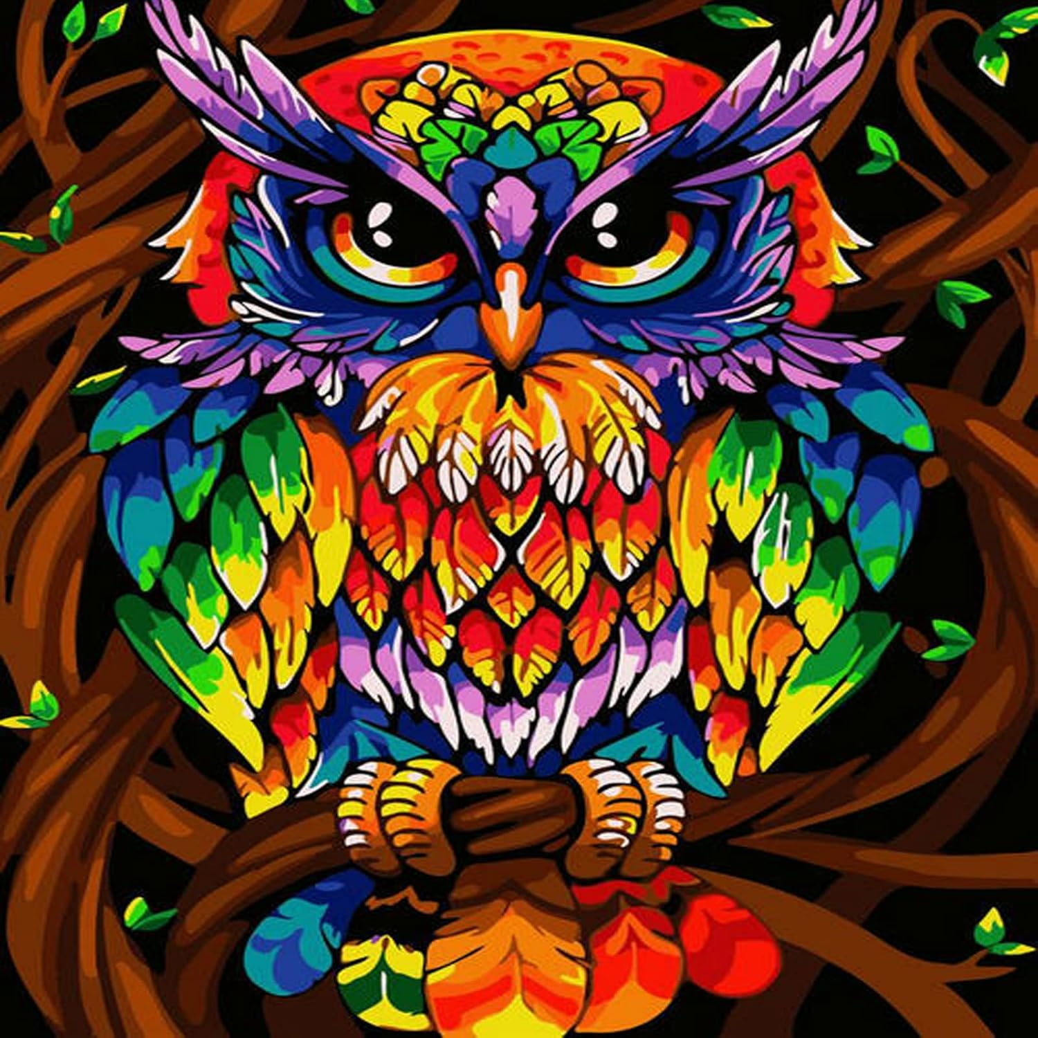 HAPPINNO Paint by Numbers Kit，Paint by Numbers for Adults， DIY Acrylic Painting Set for Adults & Kids, Easy Beginner Art, Home Wall Decor & Unique Gift, 16"X 20" Colorful Pond View (No Frame)