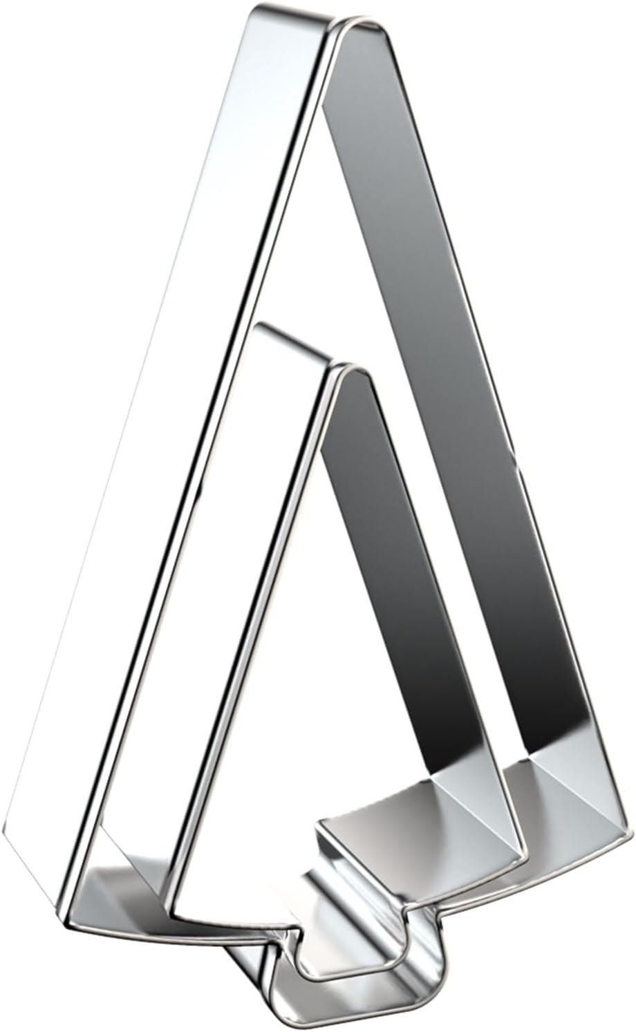 Tree Shaped Cookie Cutters Set of 2 Pcs, Stainless Steel Christmas Tree Fondant Cutter Molds Baking DIY, 4 Inches/2.5 Inches (Tree Shape C) image number 3