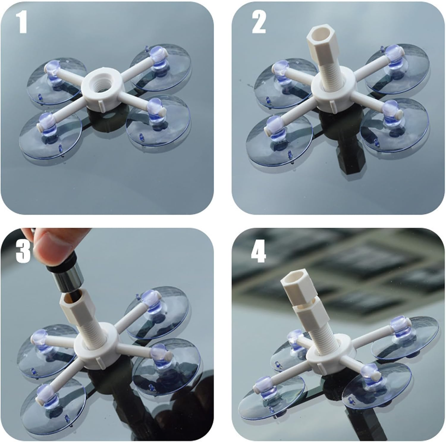 Windscreen Repair Kit, Windshield Repair Kit with Curing Lamp, Suitable for Bull'S Eye, Half-Moon, Cobweb, Star and Long Line Cracks image number 1