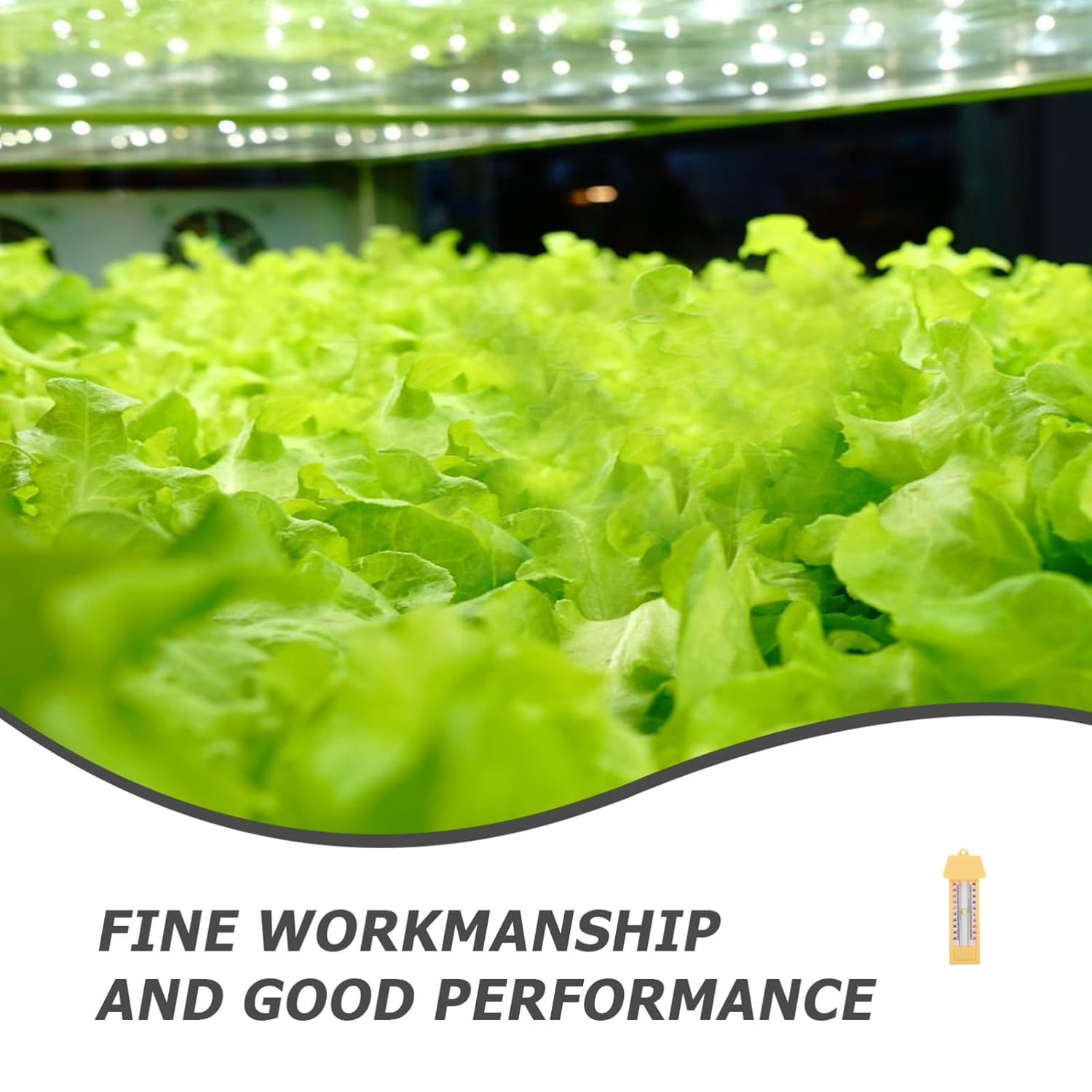 Cabilock Indoor Outdoor Max Min Thermometer Humidity Monitor for Greenhouse Garden and Home, Celsius and Fahrenheit Temperature Gauge for Wall Mount image number 1