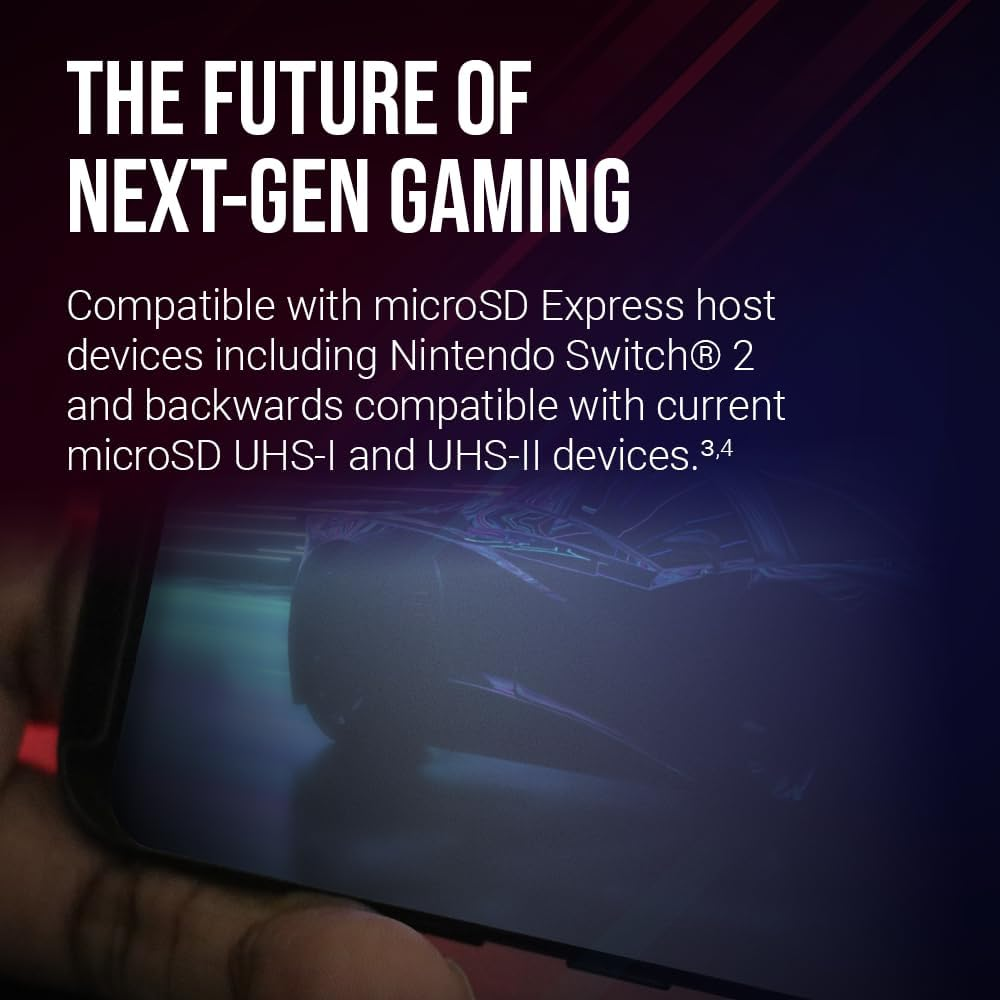 PNY Microsd&trade; Express 128GB UHS-I U3 V30 A1 Microsdxc Flash Memory Card, up to 890 Read & up to 550 Write, Ideal for Microsd Express Compatible Devices like Nintendo Switch 2 image number 3