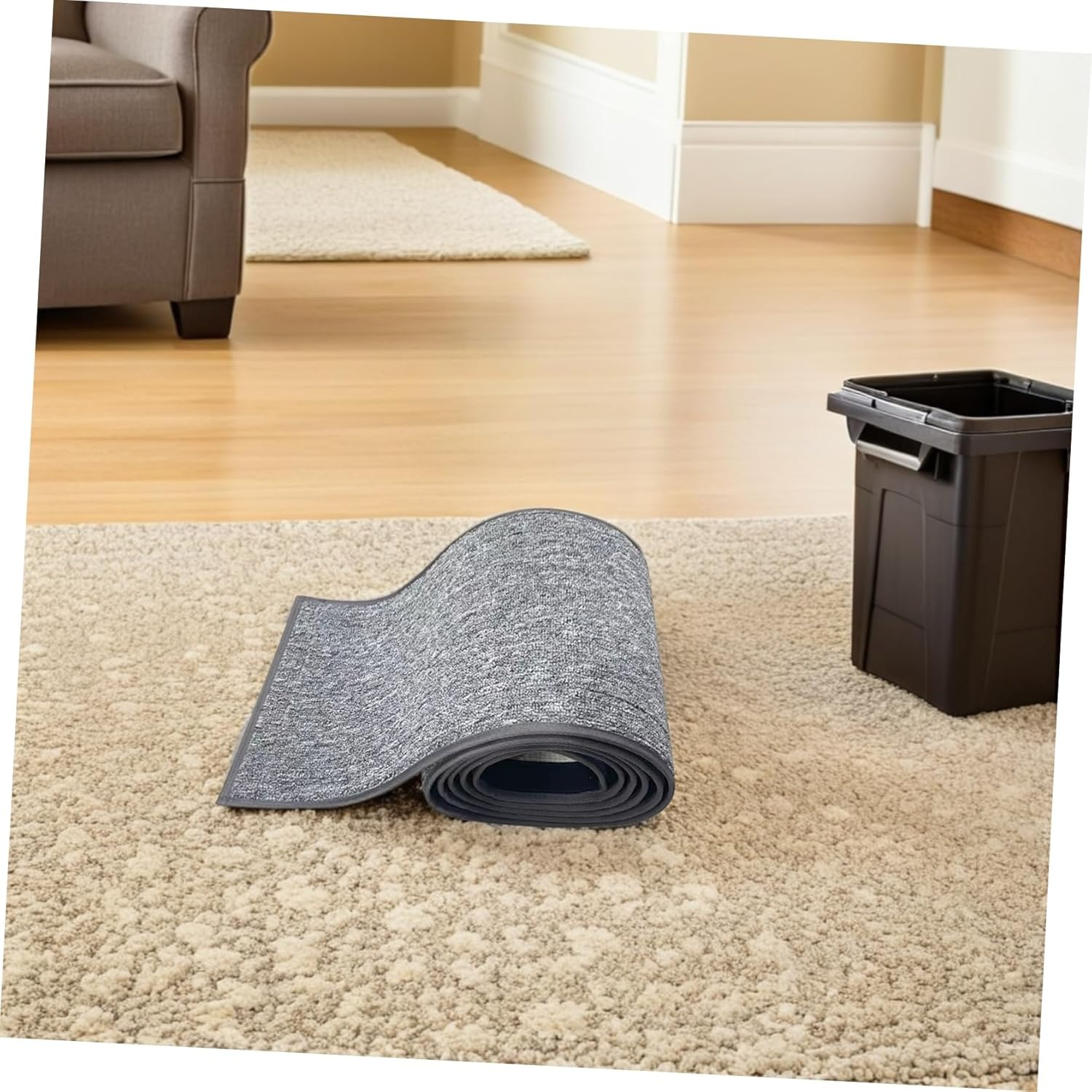 Ifundom Cat Exercise Running Wheel Mat Kitten Scratch Mat Replacement Carpet for Cat Exercise Wheel Non-Slip Large Treadmill Pad for Indoor Kitten L Size image number 3