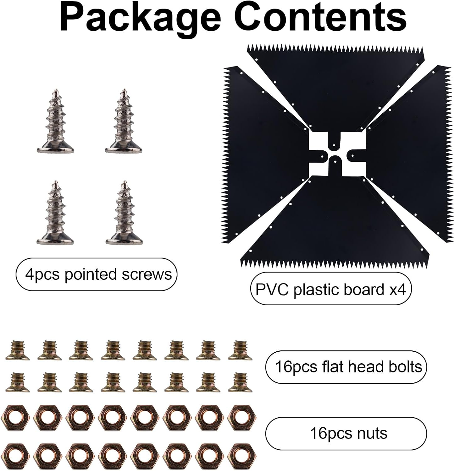 Lasuroa 4Pcs Serrated Squirrel Baffles, PVC Bird Feeder Pole Squirrel Proof Baffles Shepherds Hook Squirrels Guard for Outdoors Bird Feeder Pole image number 2
