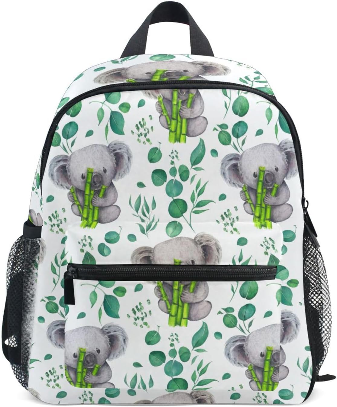 RPLIFE Backpack for Toddler Boys Girls, Cute Koala Green Leaves White Little Kid'S Backpacks Small Preschool Backpacks, 3-8 Years image number 5
