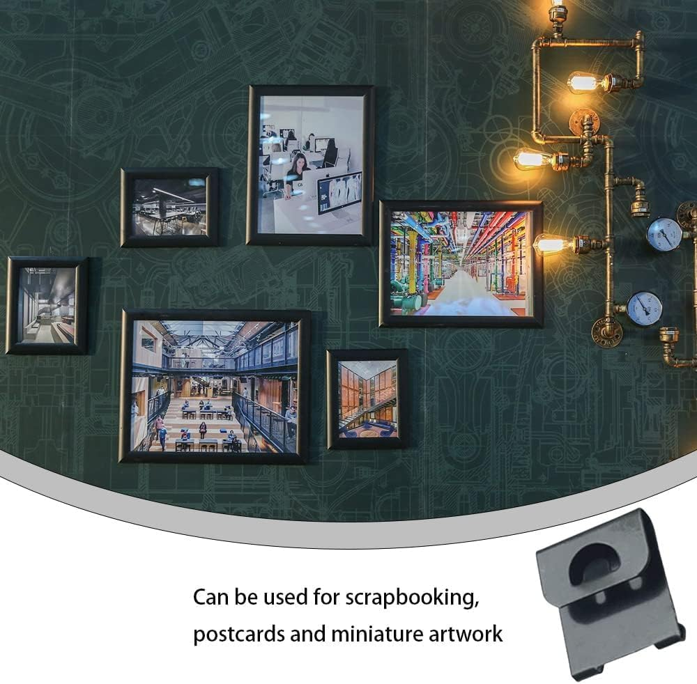 Limcryspp 100PCS Shaped Photo Album Frame Metal，Photo Frames Hanger Hooks for Home Office Wall Mount Album image number 2