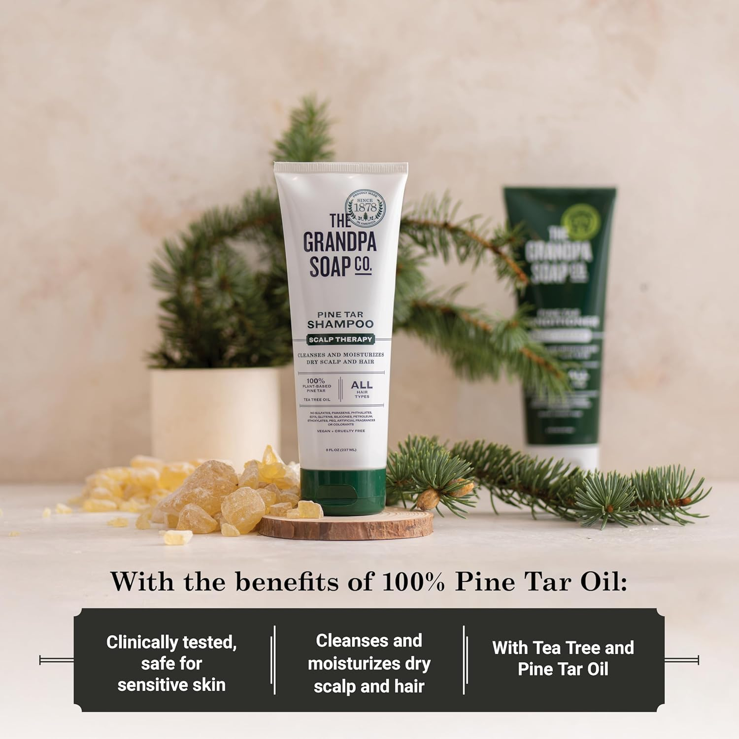 Grandpa'S Pine Tar Shampoo, 8 Fluid Ounce image number 4