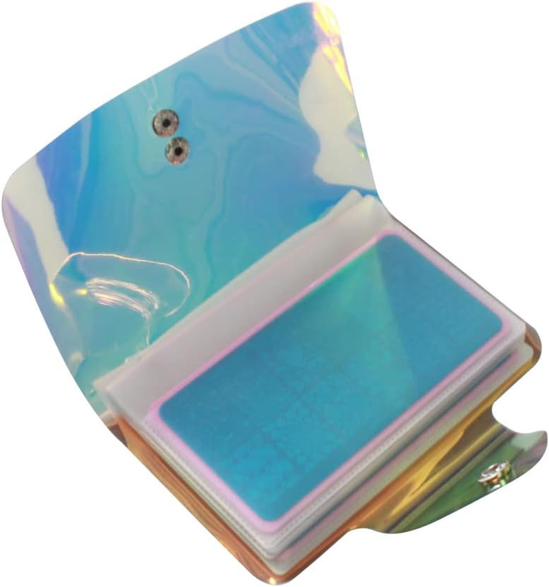 VNC 20 Slot Nail Plate Holder Organizer PVC Stamping Templates Stencil Storage Black Color Bag Cases Collecting Album for 6X12CM Templates image number 5