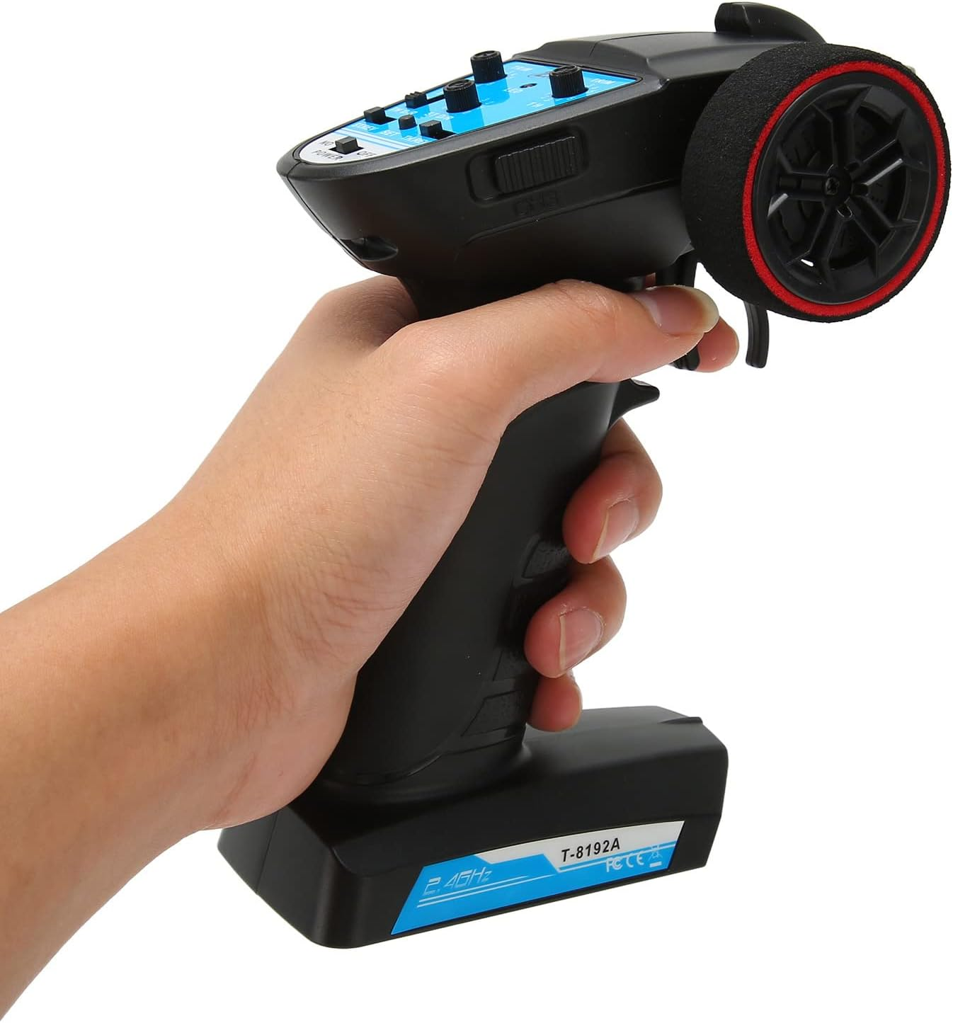 RC Transmitter and Receiver 3 Channel 2.4Ghz Radio Control with Speed ​​Adjustment Remote Control for RC Crawler Drifting Buggy Cars and Boats image number 6