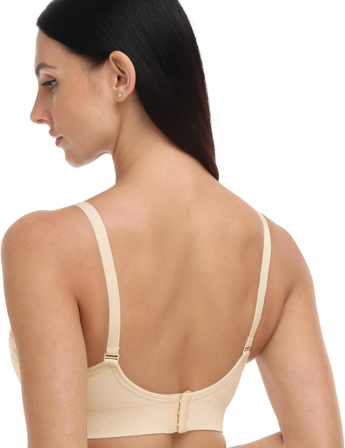 GXXGE Nursing Bra Support Pumping Bra Hands Free All in One Maternity Bra Comfortable Breast No Pad Pumps Bra image number 1