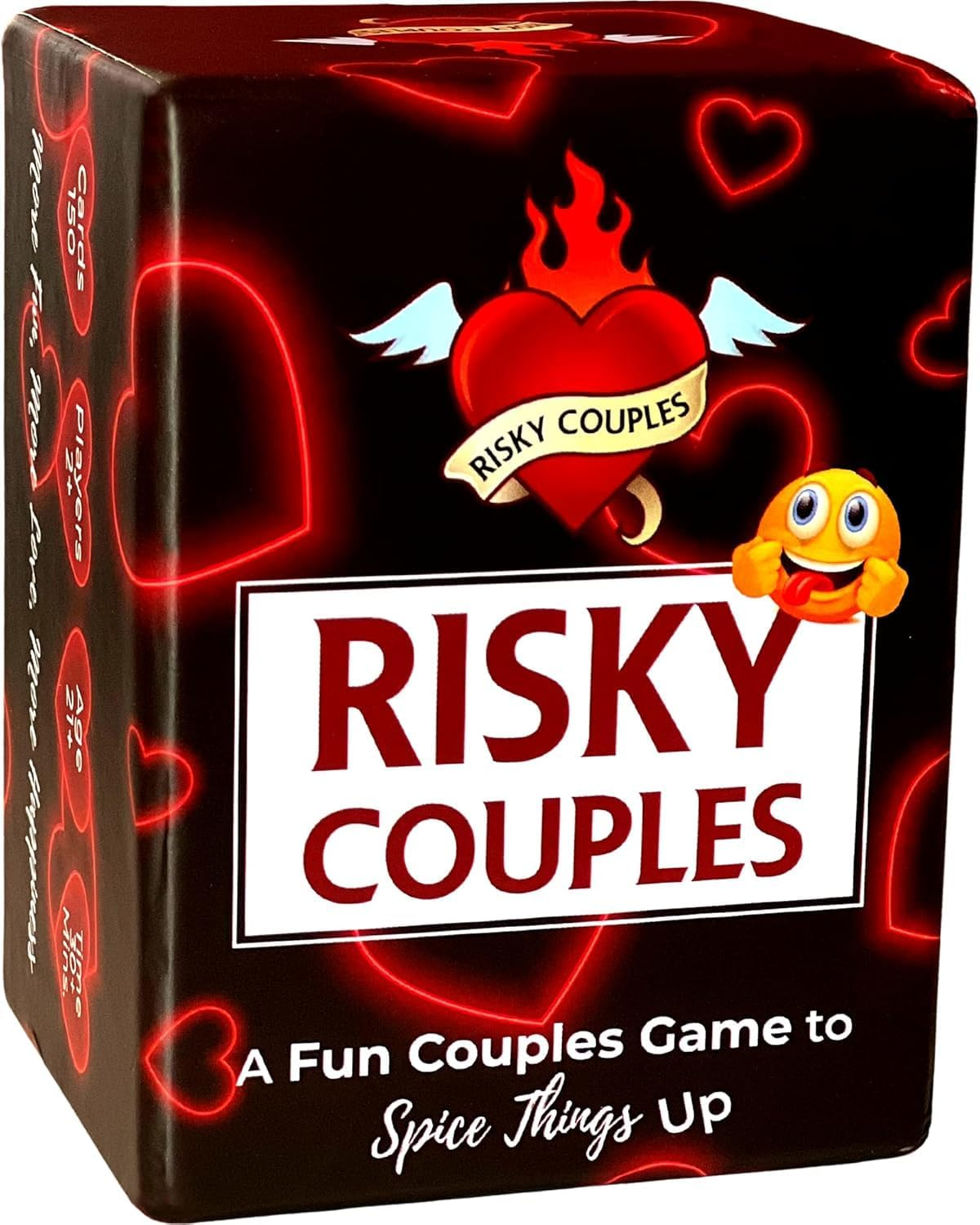 RISKY COUPLES - Super Fun Couples Game for Date Night: 150 Spicy Dares & Questions for Your Partner. Romantic Anniversary & Valentines Gifts image number 5
