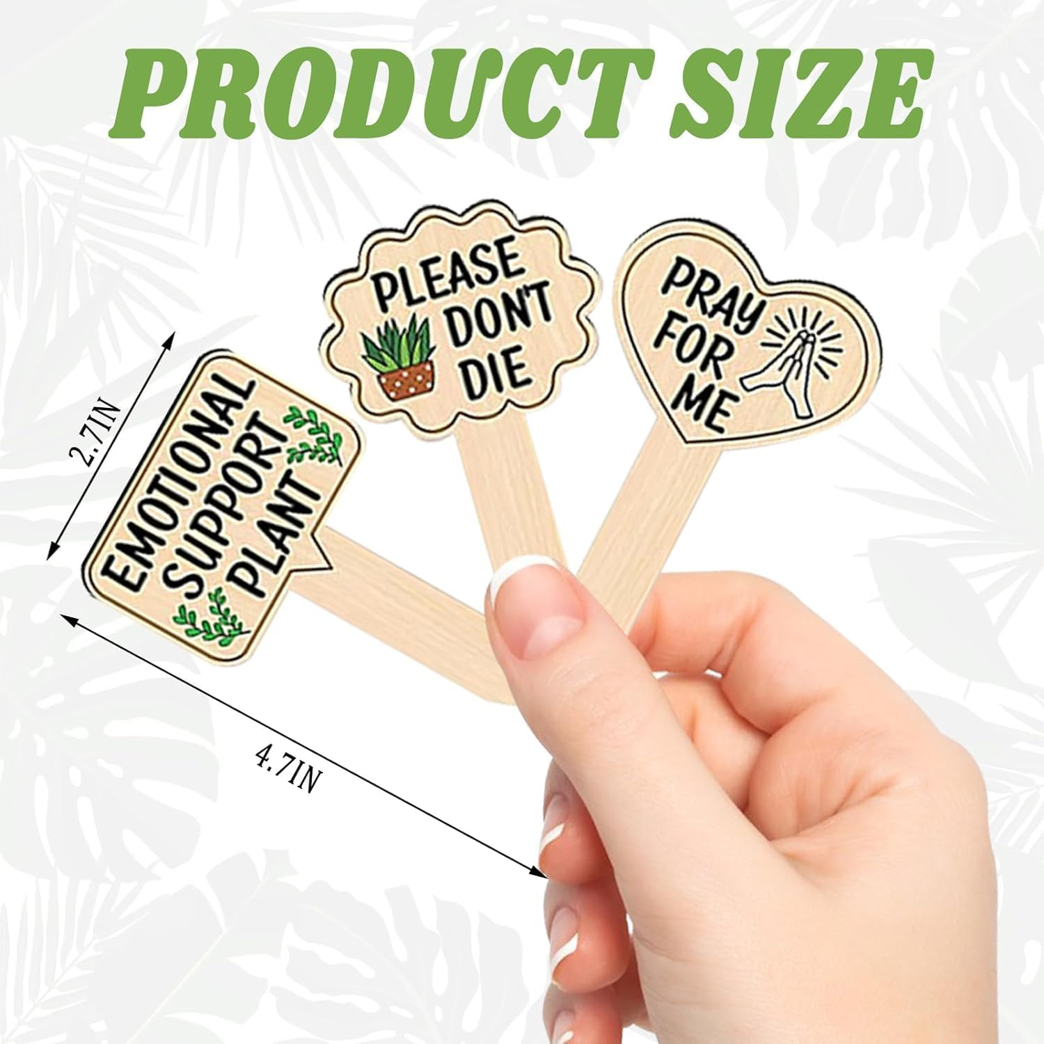Wooden Plant Markers Plant T Type Tags Garden Labels with Printed, 15Pcs Wooden Plant Markers Plant T Type Tags Plant T-Type Signs with Printed, Wooden T-Type Plant Labels Sign Tags with Printed image number 6