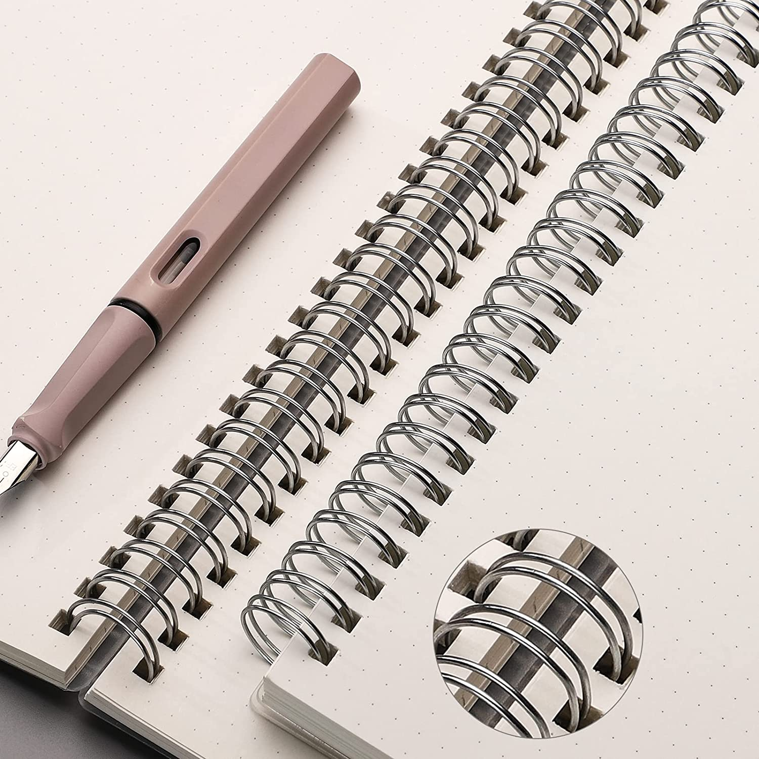 AHGXG (3-Pack) A5 Dotted Spiral Notebook, 5X8 Dot Grid Journal with 100 GSM Thick Paper for Bullet Journaling image number 6