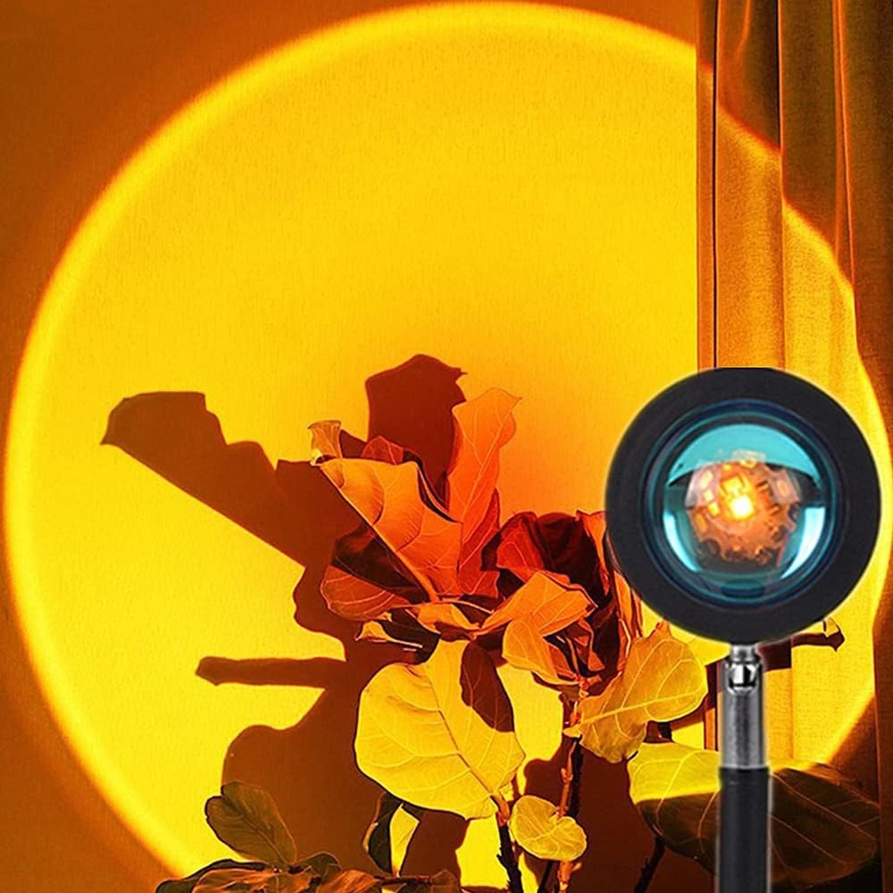Rainbow Sunset Projection Lamp LED Modern Romantic Night Light Decoration Au(Sunset) image number 2