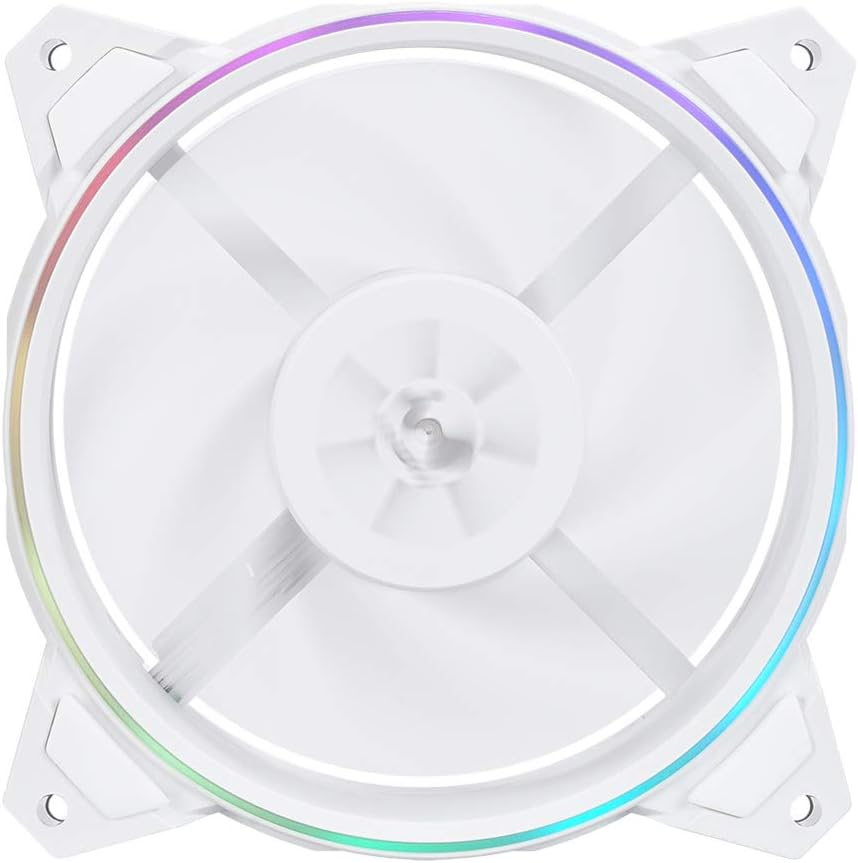 IN WIN Sirius Pure ASP120 RGB Fan Kit, 3-Pack, White, Desktop Compatible image number 2