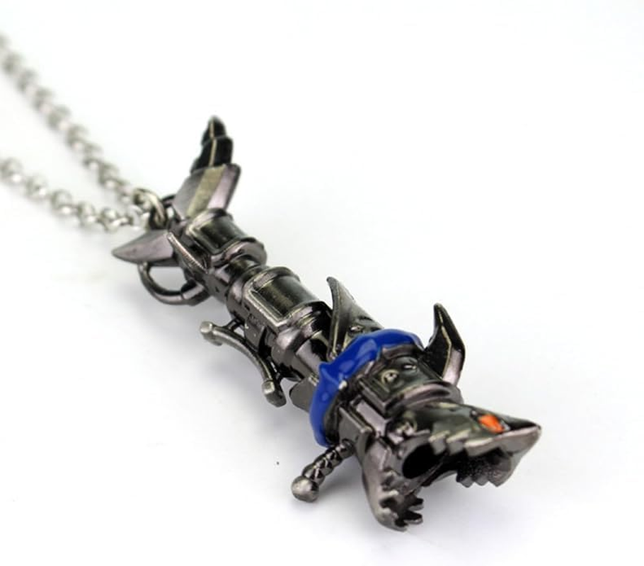LOL Arcane Jinx Fishbone Necklace Game Cosplay Anime Cosplay Merch Fans Collections Gift image number 4
