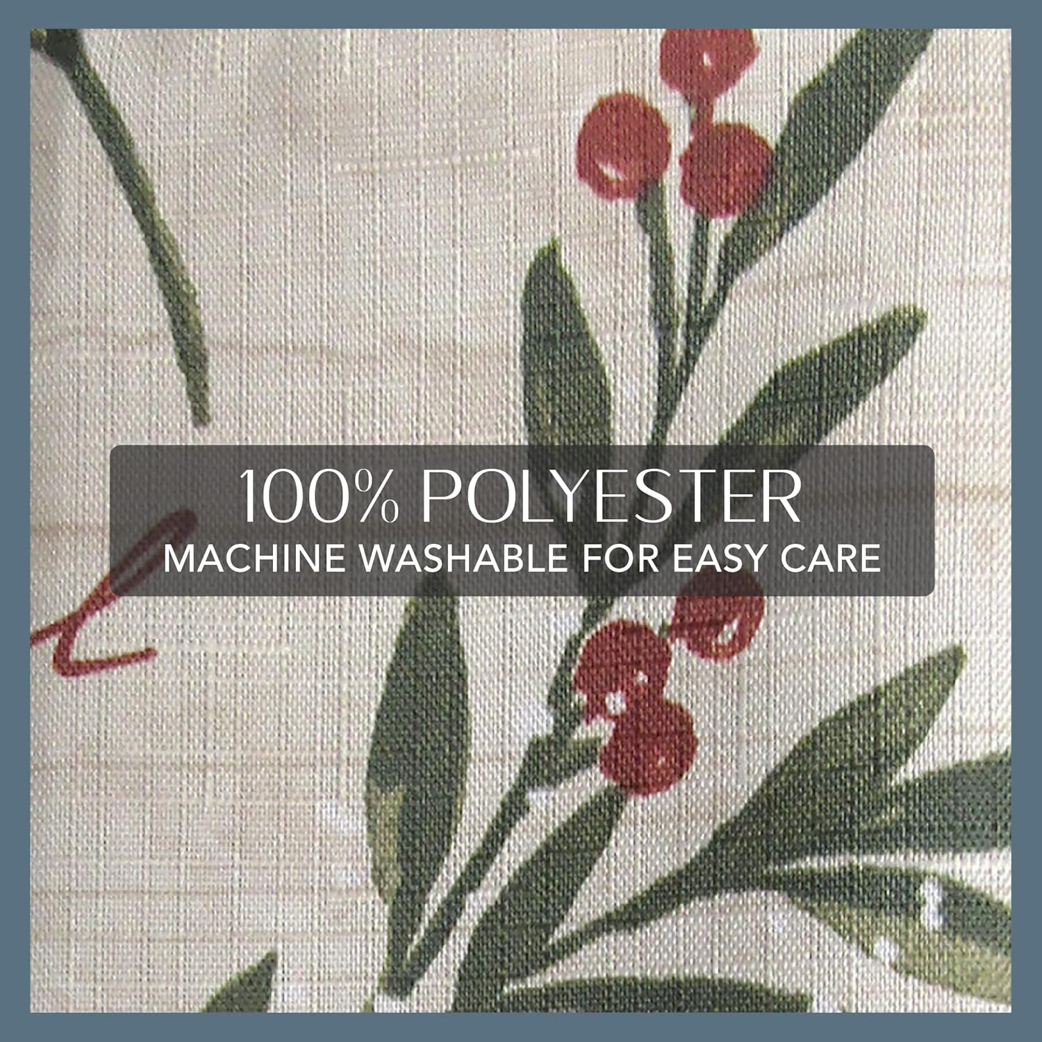 Elrene Home Fashions Holiday Tree Trimmings Fabric Napkins, Set of 4, 17 Inches X 17 Inches image number 3