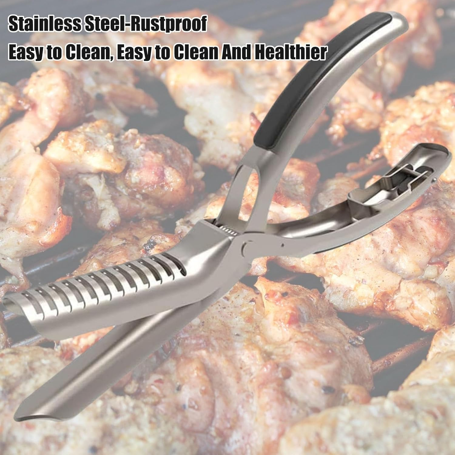BBQ Rib Skinner, Rib Prep Pro, Pro Rib Prep Tool Membrane Remover Stainless Steel Tool, Rib Membrane Removal Tool, for Perfect Ribs, Ultimate Grilling BBQ Enthusiasts & Grill Masters image number 3