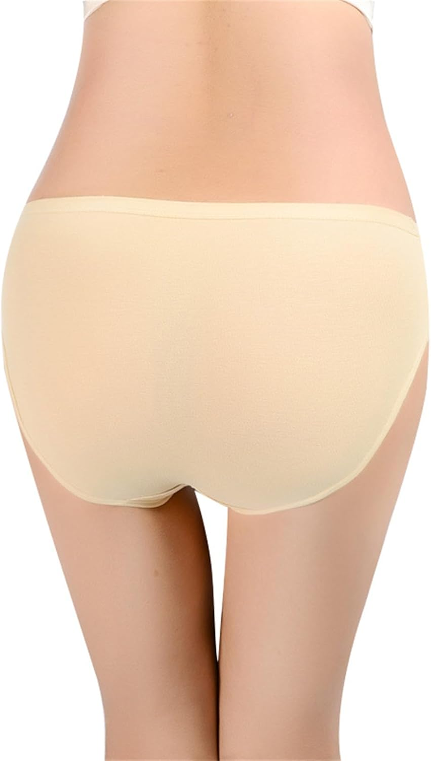 Women'S Cotton Maternity Panties 3-Pack under the Bump Hipsters Low Waist Pregnancy Briefs U-Shape image number 2