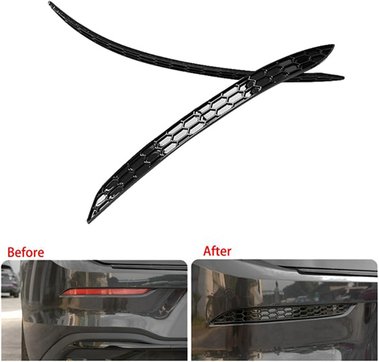 Tuperoymse Car Reflective Strips Honeycomb Reflector Strips For- Golf 8 MK8 2020-2022 image number 1