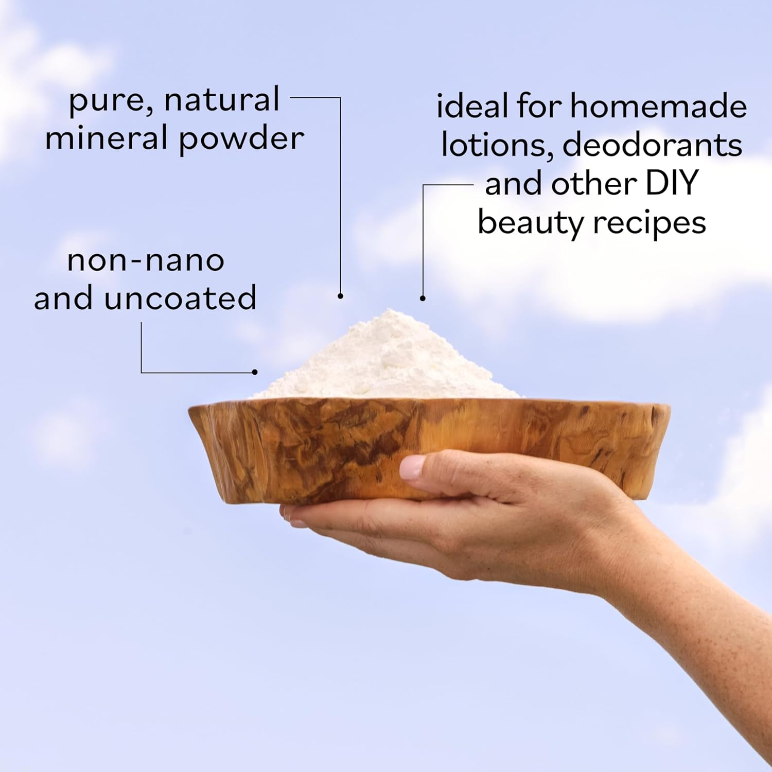 Zinc Oxide Powder by 470Ml- Uncoated & Non-Nano- 100% Pure Cosmetic Grade- for DIY Sunscreen, Lotion, UVA and UVB Protection- Ideal for Nappy Rash Cream image number 2