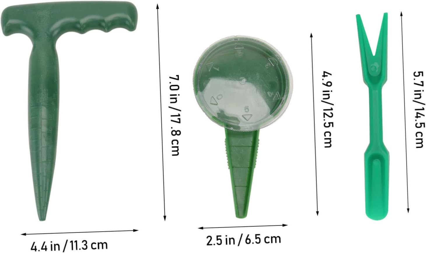 Yardwe Garden Tools Kit Seedling Dibber Shovel and Transplanter Plastic Gardening Tools for Easy Planting