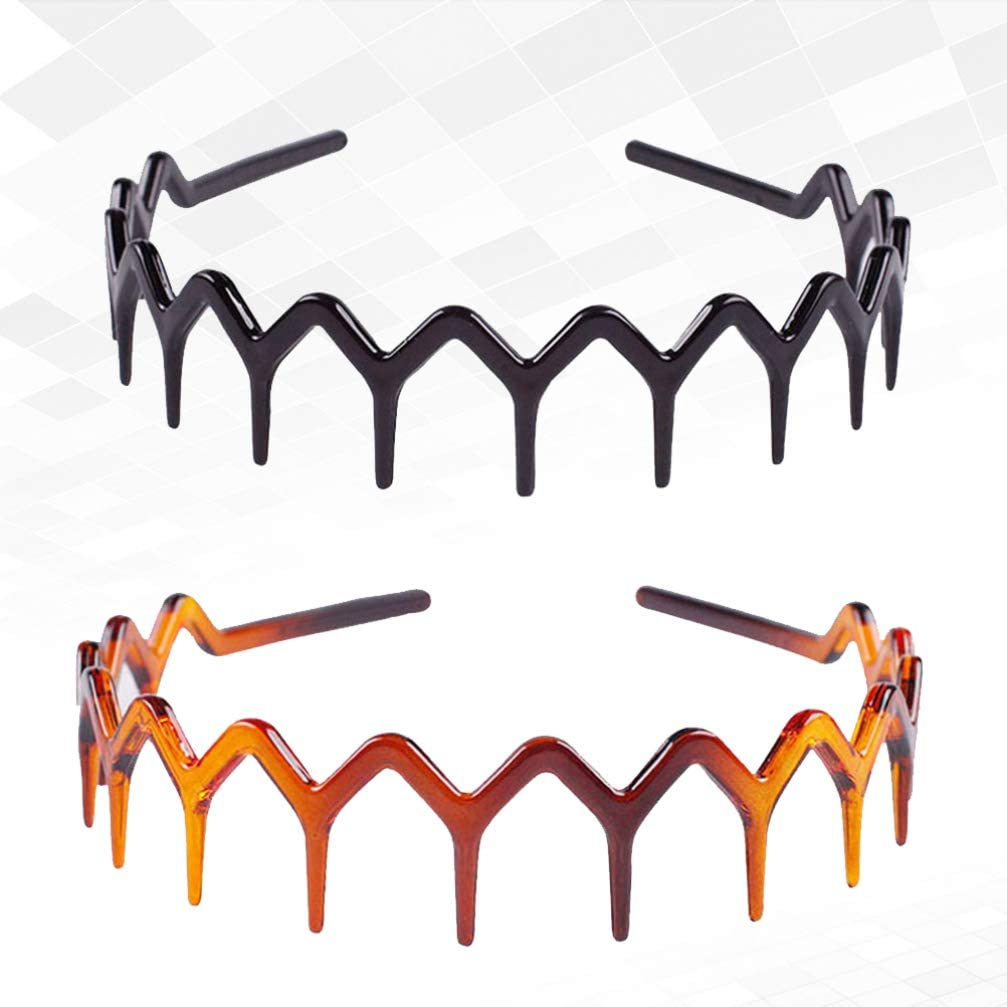 Solustre 2Pcs Shark Headband Hair Hoop Hairband Accessory for Womens Lady Girls image number 2