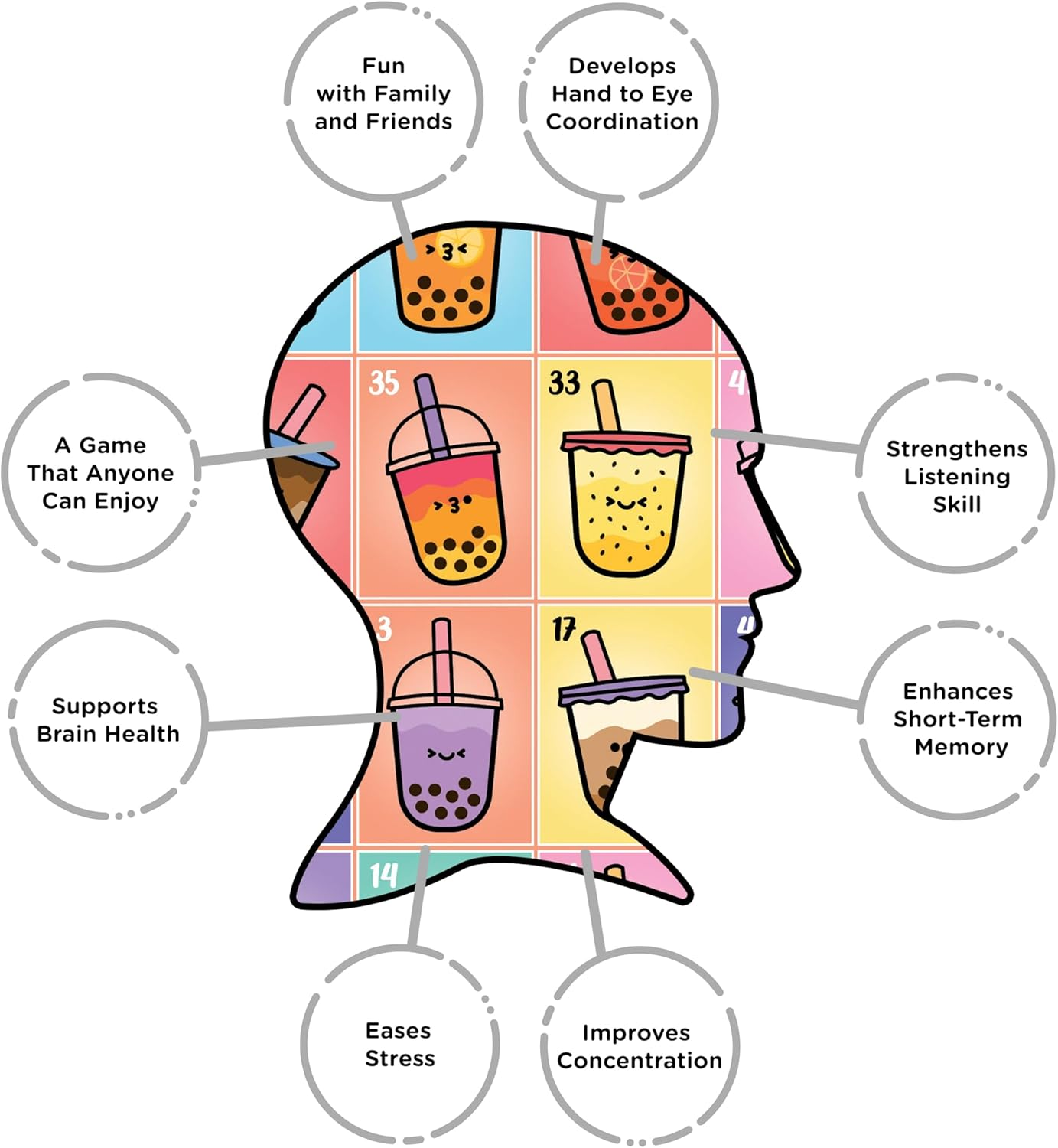 Aquarius Boba Family Bingo Board Game image number 3