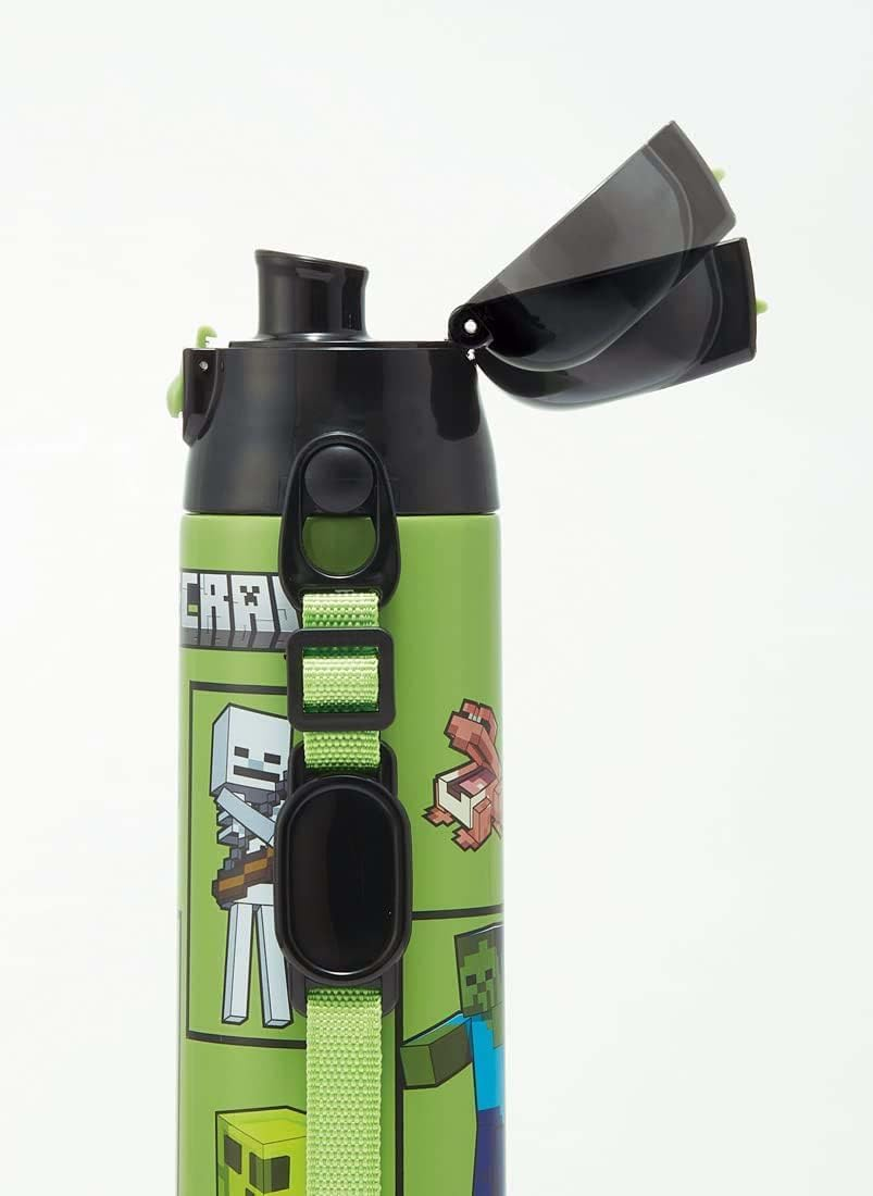 Skater SDC6N-A Minecraft Minecraft Water Bottle, 16.9 Fl Oz (580 Ml), Direct Drinking, Stainless Steel, Sports Bottle image number 1