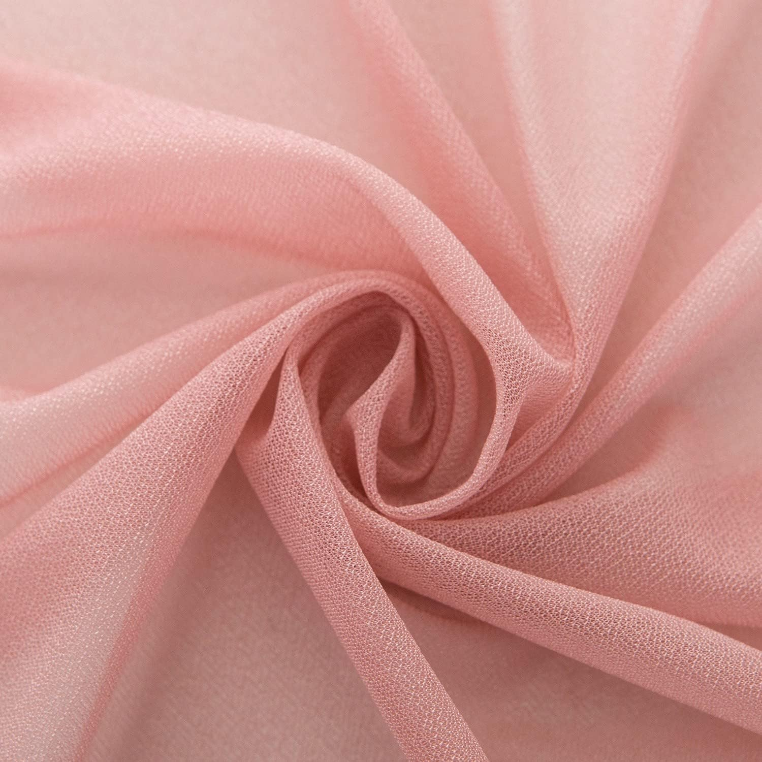 AOKSUNOVA Pink Table Runner Chiffon Wedding Table Runner for Table Decoration Party Baby Shower Decorations for Girl 3M X 70Cm image number 2