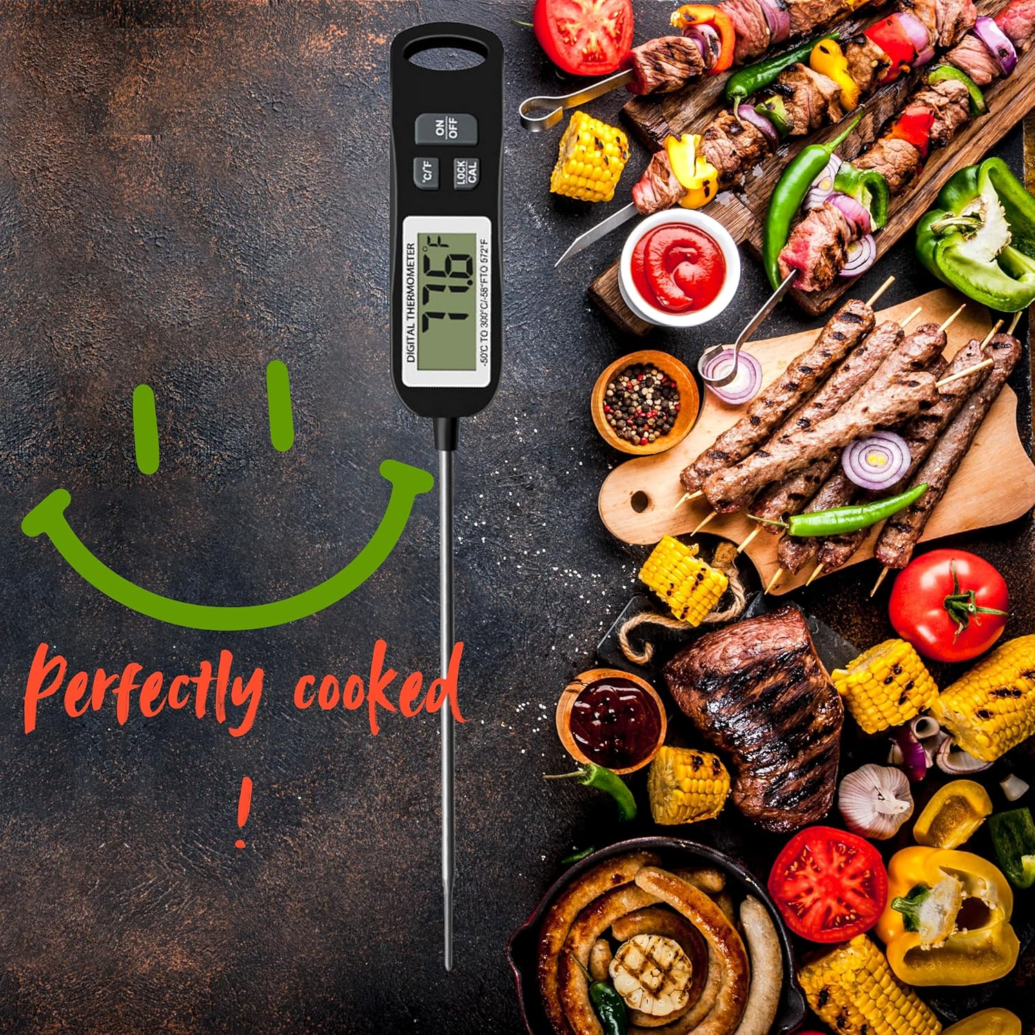 Digital Meat Thermometer &ndash; Fast, Waterproof & Accurate for Cooking, Grilling & BBQ image number 4