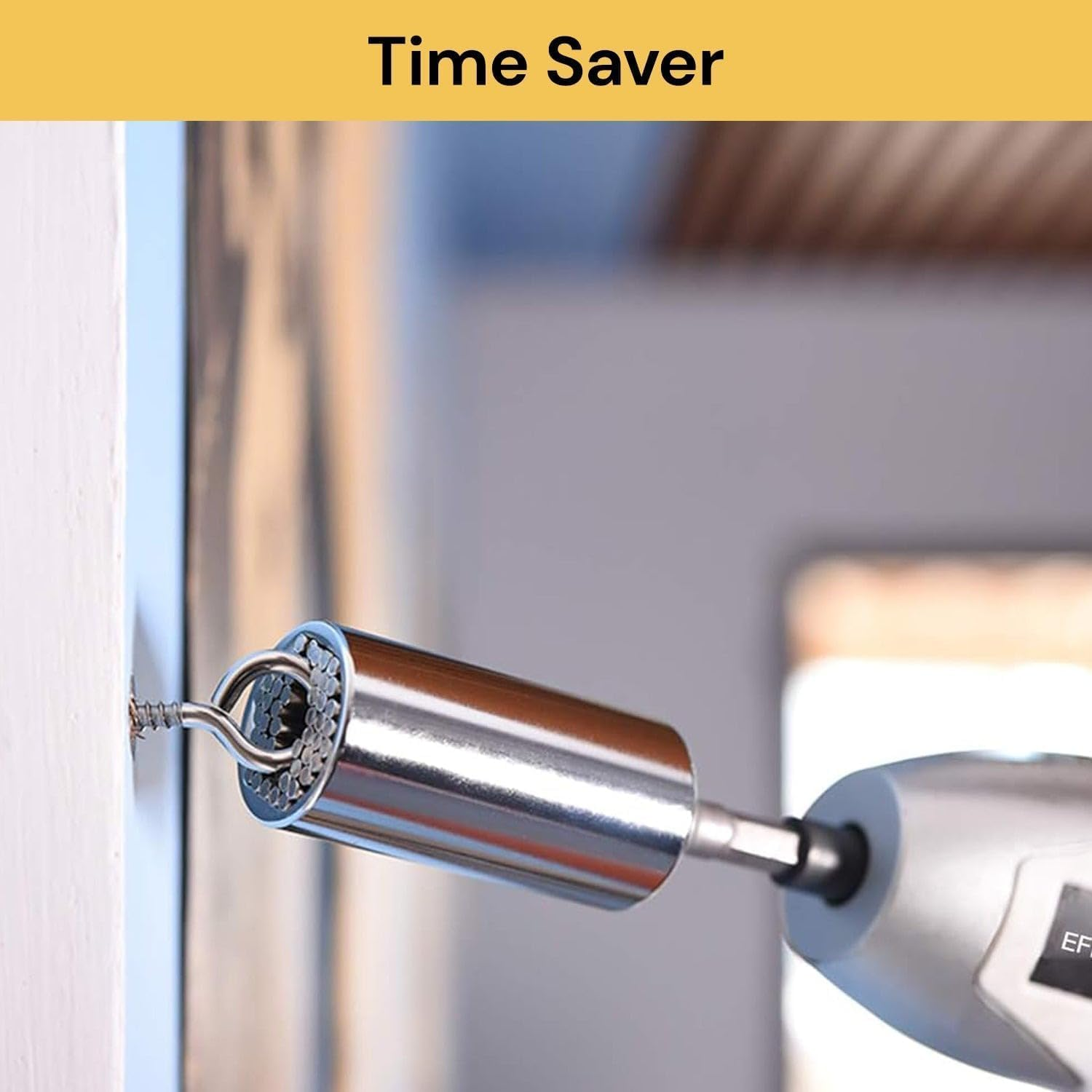 Spendeal Universal Socket Wrench Set with Power Drill Adapter Fits Most Nuts & Bolts,1/4'' - 3/4'' (7-19Mm) Super Universal Socket Tool Kit Gifts for Men Husband Dad Father DIY Handyman image number 6