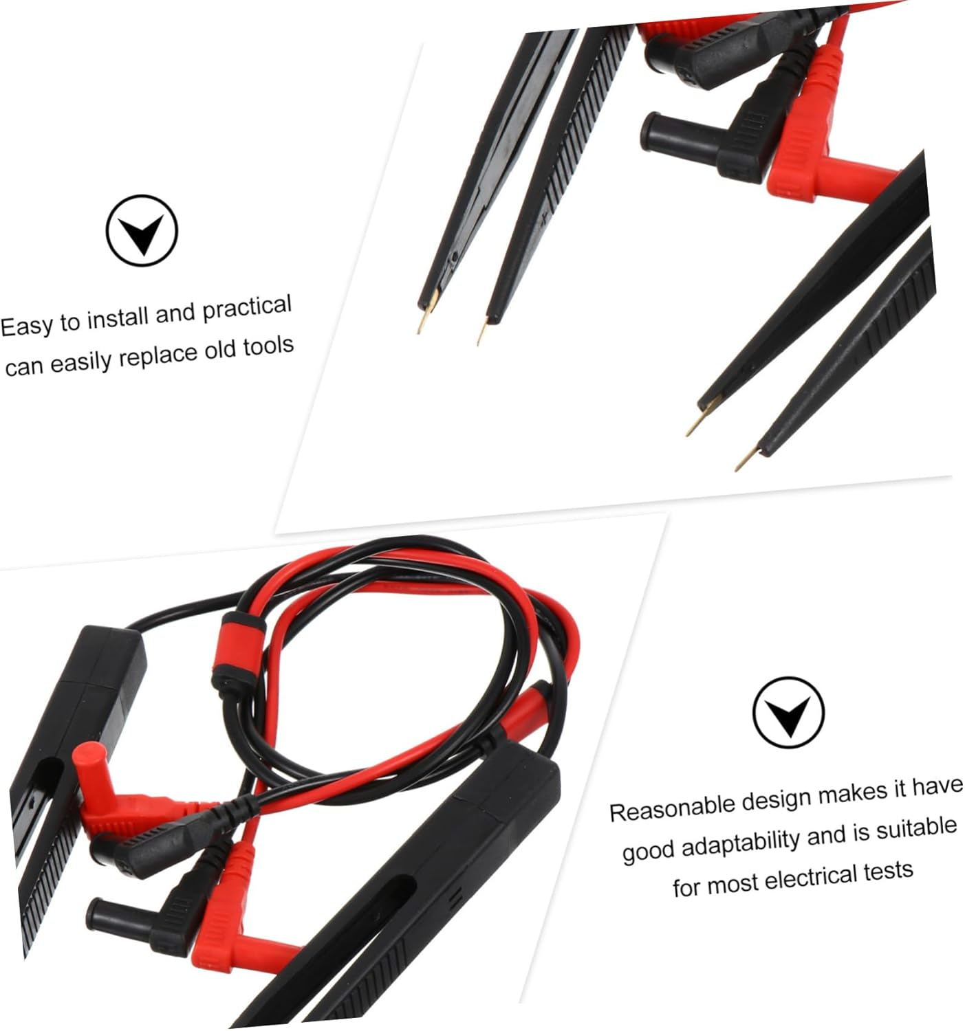 Mobestech 2Sets Multimeter Test Pen Leads Electronic Multimeter Probes Needle Tips Practical Leads for Automotive Test and Voltage Measurement image number 6