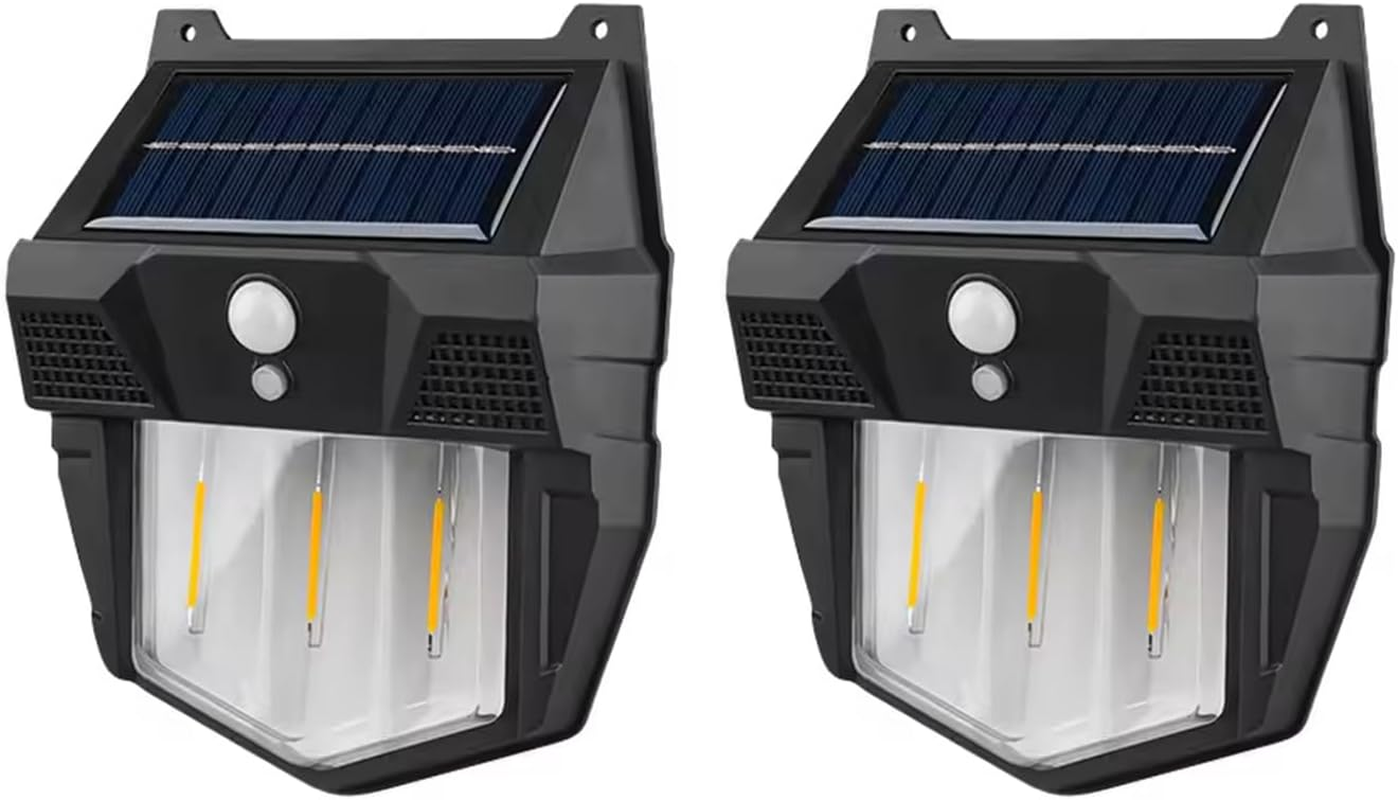 Solar Lights Outdoor, Exterior Waterproof Lanterns,High-Brightness Solar Motion Sensor Lights - 120&deg; Wide Angle, IP65 Waterproof Solar-Powered Outdoor Lamps for Garden, Patio, and Yard (2-Pack) image number 4