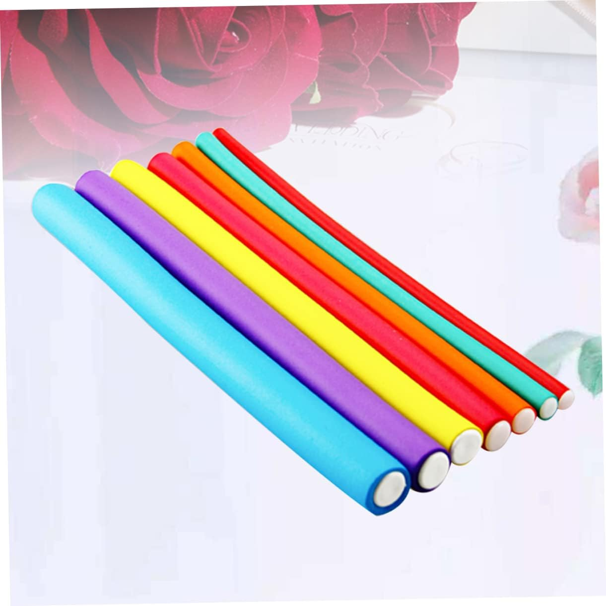 DECHOUS 20Pcs Hair Curling Flex Rods Spiral Curl Sticks Heatless Cold Wave Hair Rollers Multifunctional Styling Tool with Random Colors Random Color image number 3