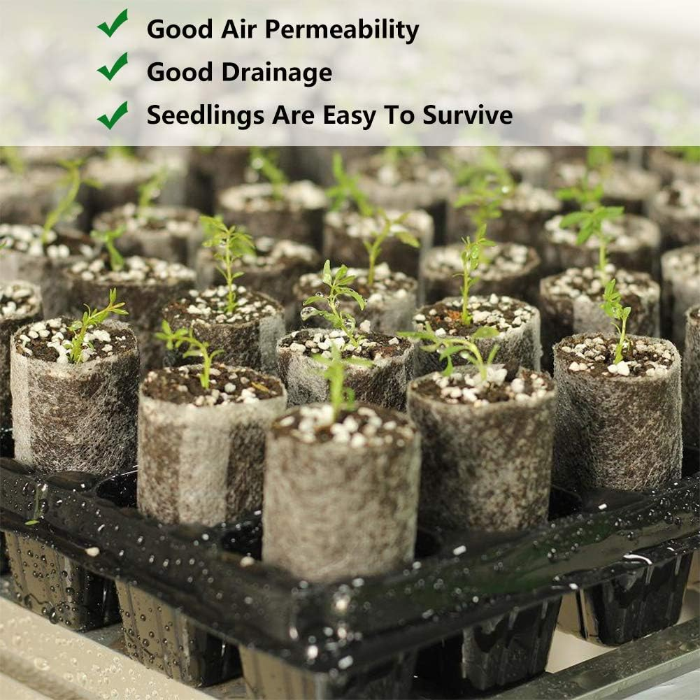 Belit Nursery Growing Bags, 100 Pcs Fabric Seedling Pots Non-Woven Pouch for Gardening Seed Plant Bag, Potato, Flower, Tomato Plant Starts (5.7" X 5.7 ") image number 6