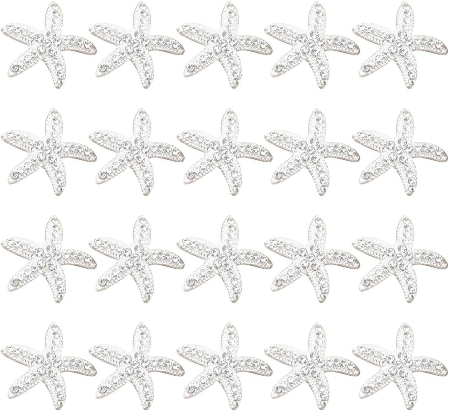 20 Rhinestone Starfish Hair Pins, Girls' Braided Hair Pins, Styling Decorative Hair Accessories, Bohemian Beach Hair Accessories image number 4