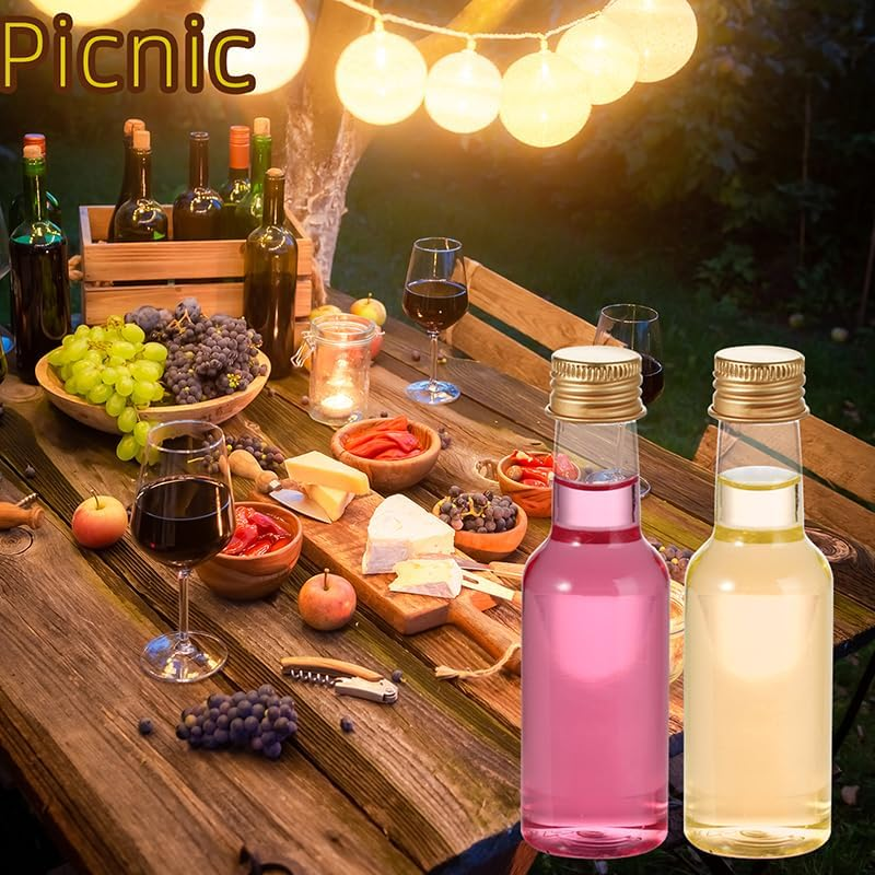 Small Liquor Bottles, Shooter Bottles, 65 Pcs Mini Liquor, 1.7Oz Each for Party Favors and Weddings image number 2