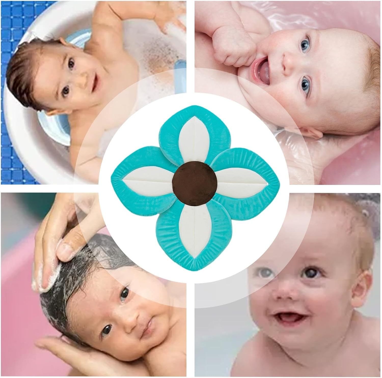 Baby Bath Mat, Non-Slip Bathtub Mat, Flower-Shaped Bath Mat, Cute Baby Bath Mat, Comfortable Bath Mat for Babies, Kids Non-Slip Bath Mat, Petal Bathtub Mat, Baby Mat for Tub, Flower Bath Mat for Kids, image number 6