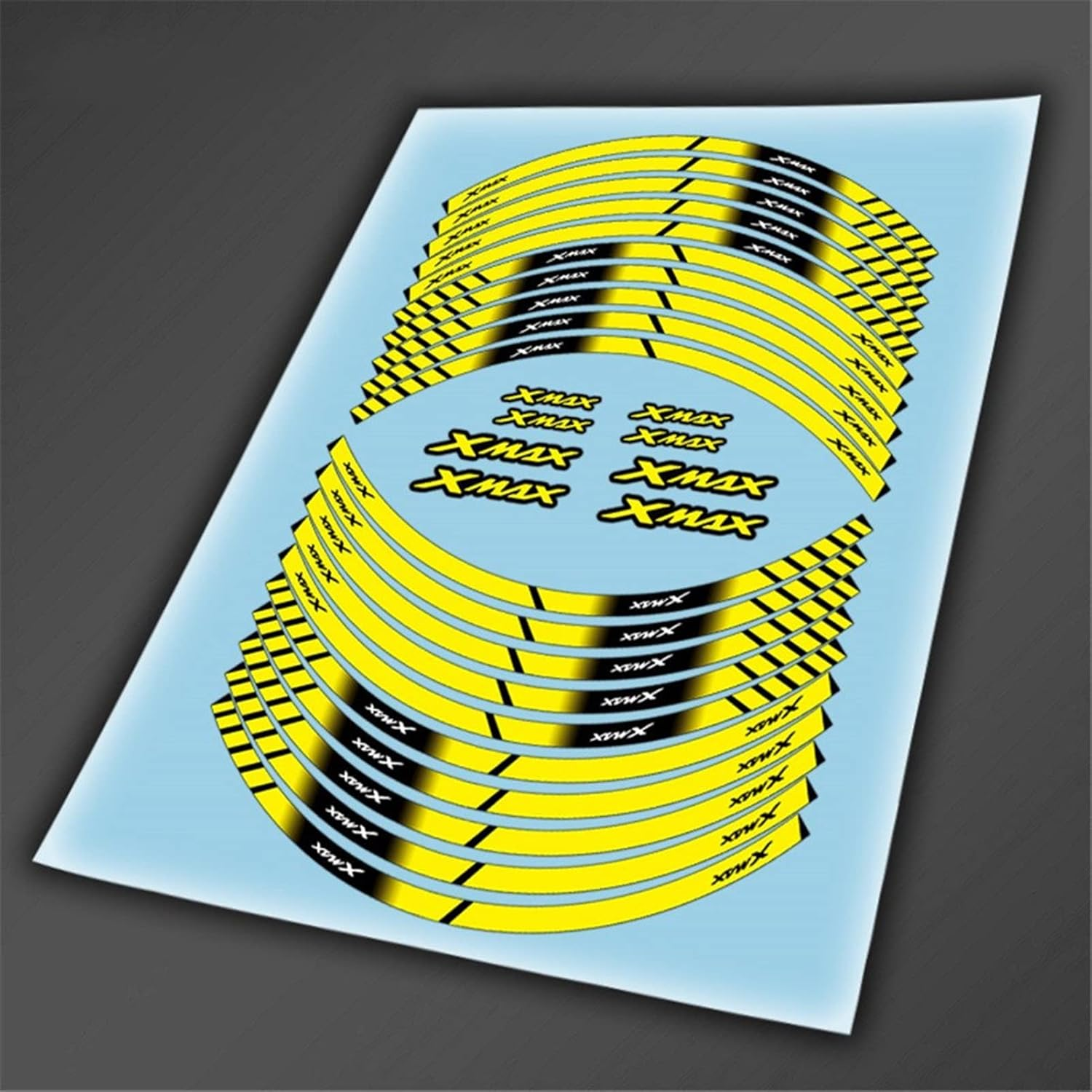 Stickers for Yamaha Xmax Xmax Motorcycle Inner Wheel Stickers Rim Reflective Decoration Decals Car Accessories (Color : Red) image number 4