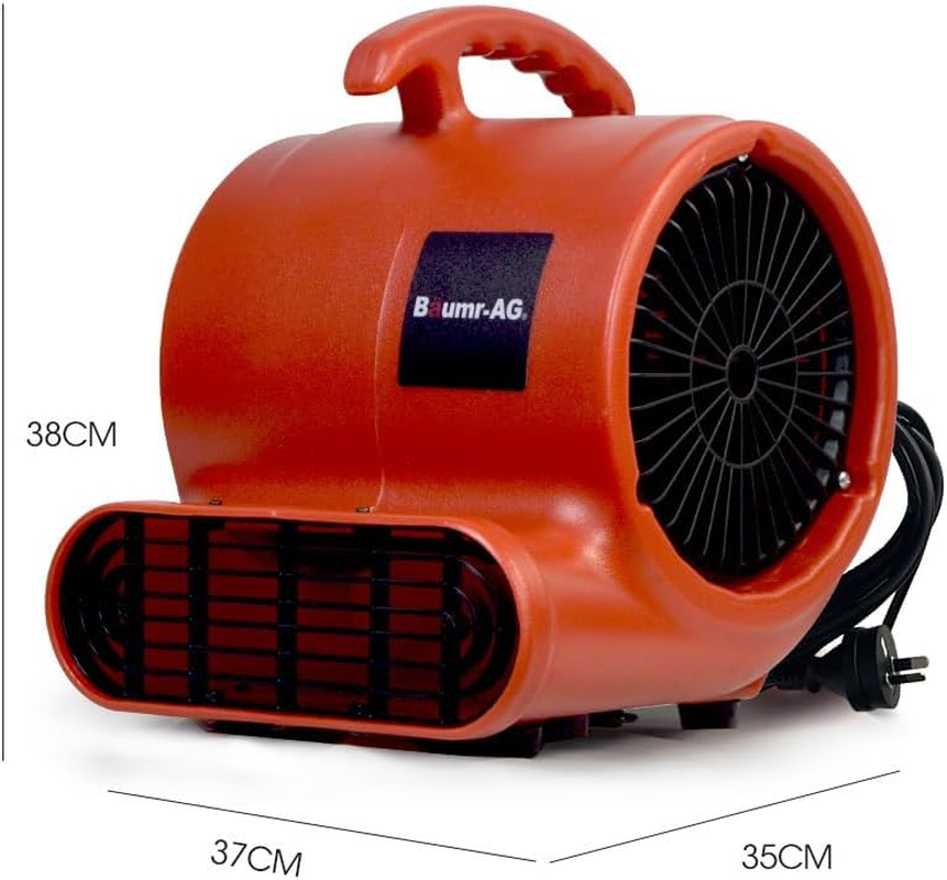 Baumr-Ag Carpet Floor Dryer Air Mover Blower Fan, 3-Speed, 800CFM, Commercial/Home image number 4