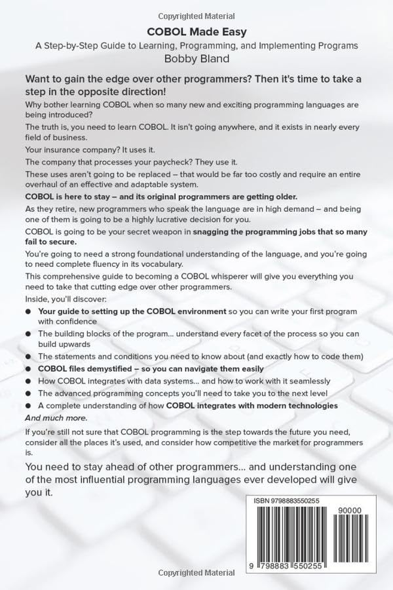 COBOL Made Easy: a Step-By-Step Guide to Learning, Programming, and Implementing Programs image number 2