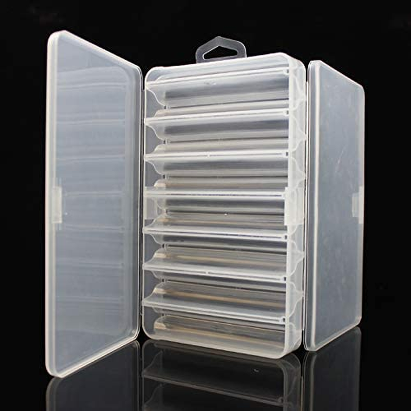 Origlam Fishing Lure Box Tackle Storage Trays, Double Side 14 Compartments, Waterproof Accessory Box for Bait Hooks, Organizer Case Container image number 5