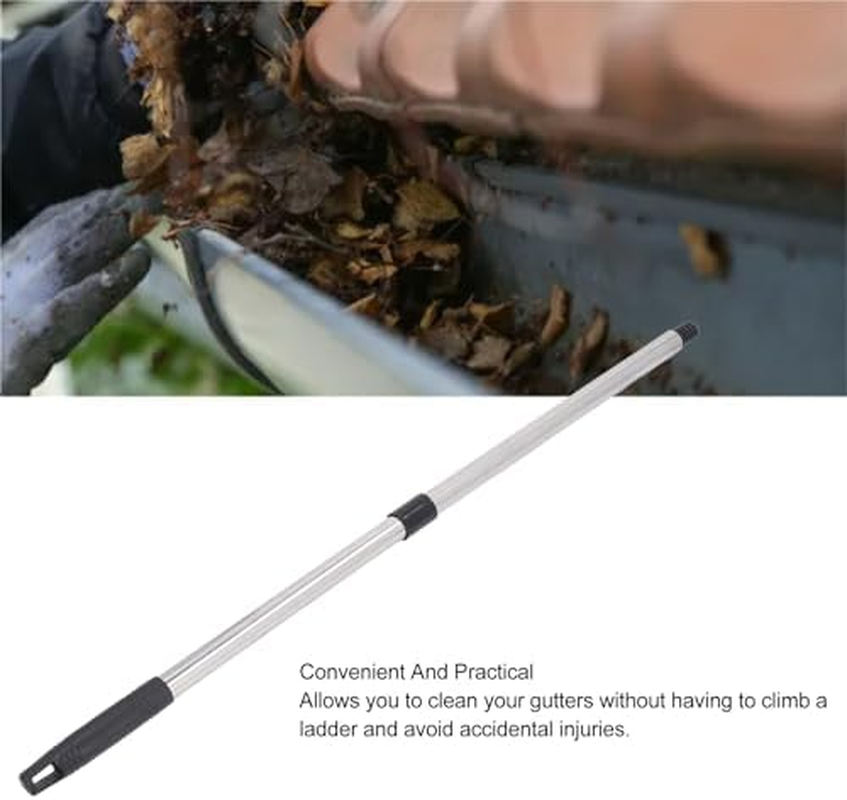 Gutter Cleaner Pole, Roofing Tool Pole, Telescoping Gutter Cleaners, for Homes, Villas, Warehouses, Workshops, Aluminum Alloy image number 5