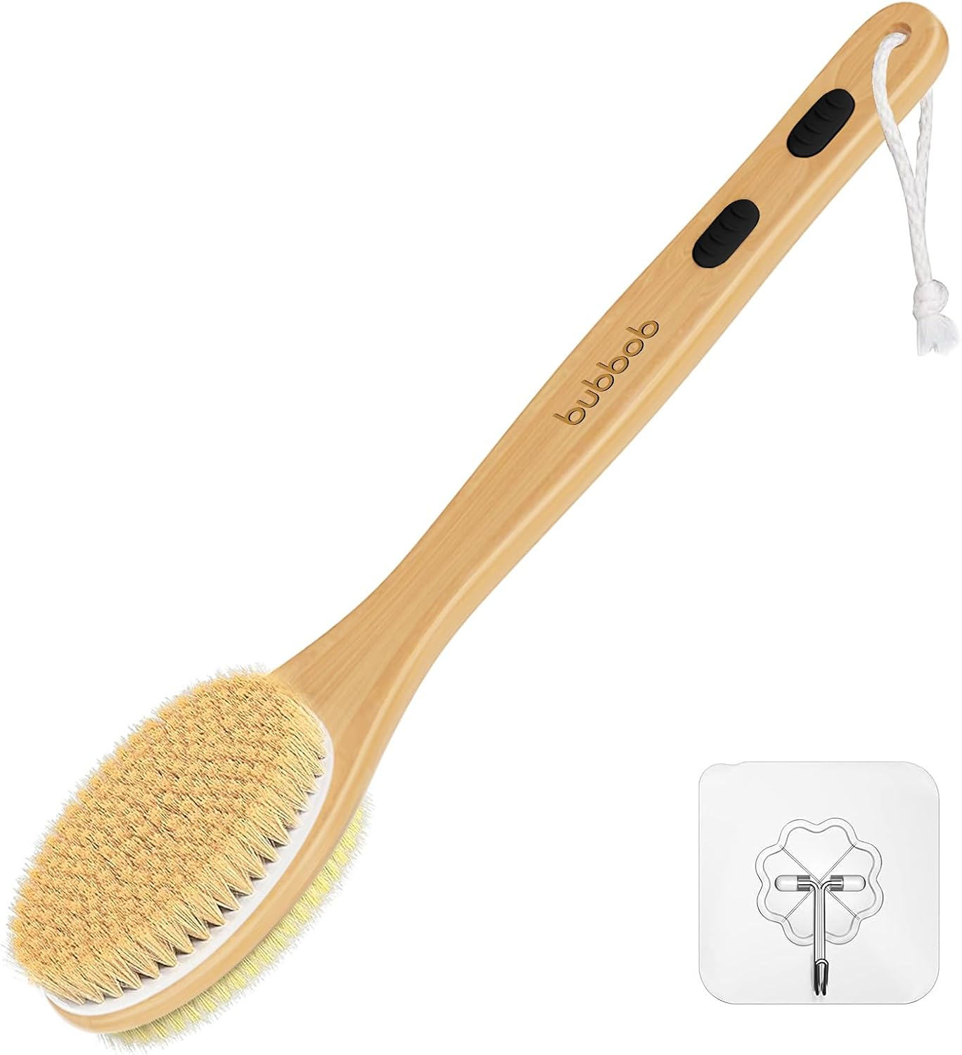 Back Scrubber for Shower,Bath Brush with Long Handle,Bath Brush Body Exfoliator for Wet or Dry Brushing,Men and Women (Blue)