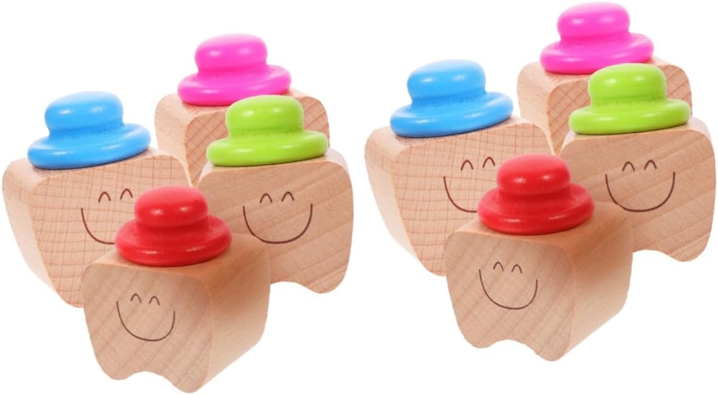 4Pcs Keepsake Organizer Wooden Tooth Holders for First Tooth Storage Durable Supplies Unique Present for Shower Birthday image number 6